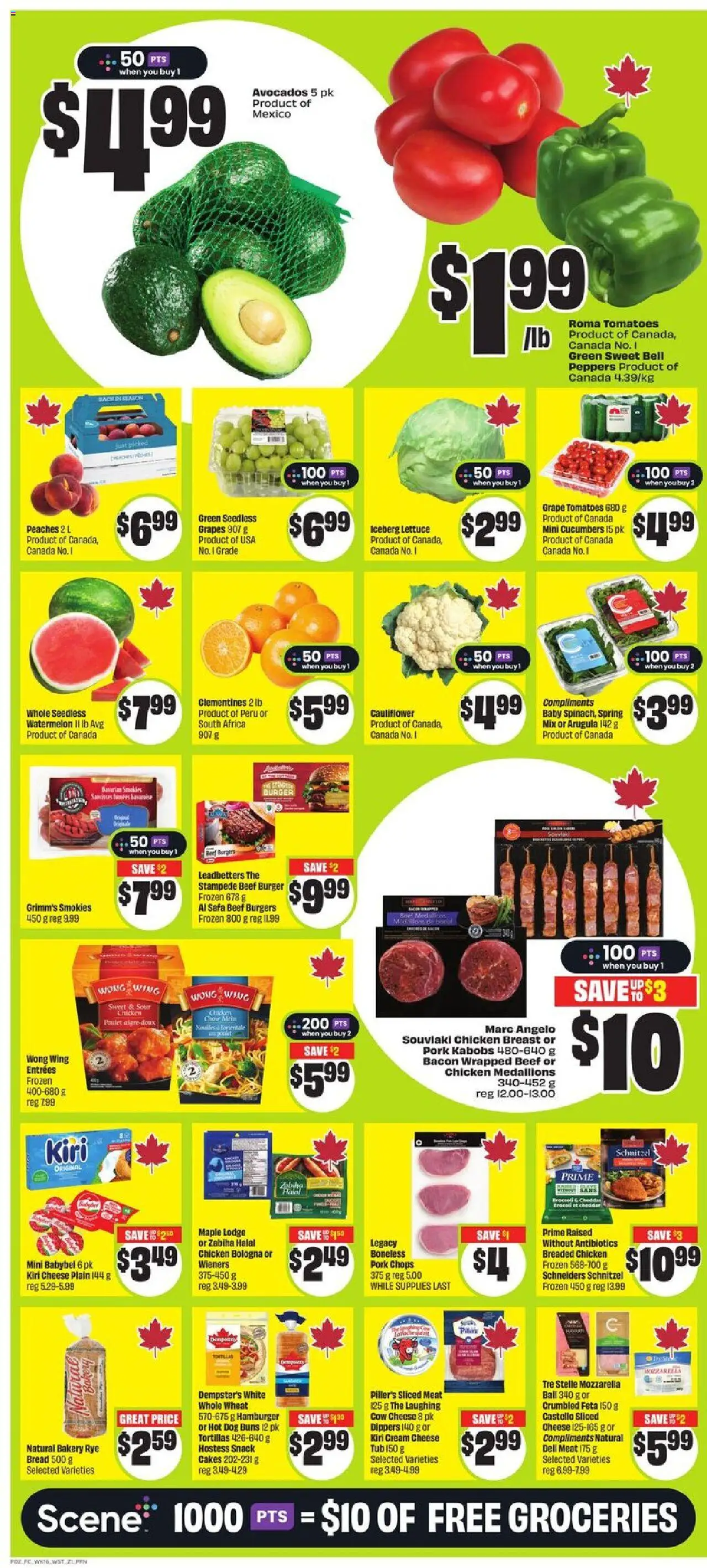 FreshCo flyer valid from 14.08.2025 | Page: 4 | Products: Beef, Cream, Cheese, Tomatoes