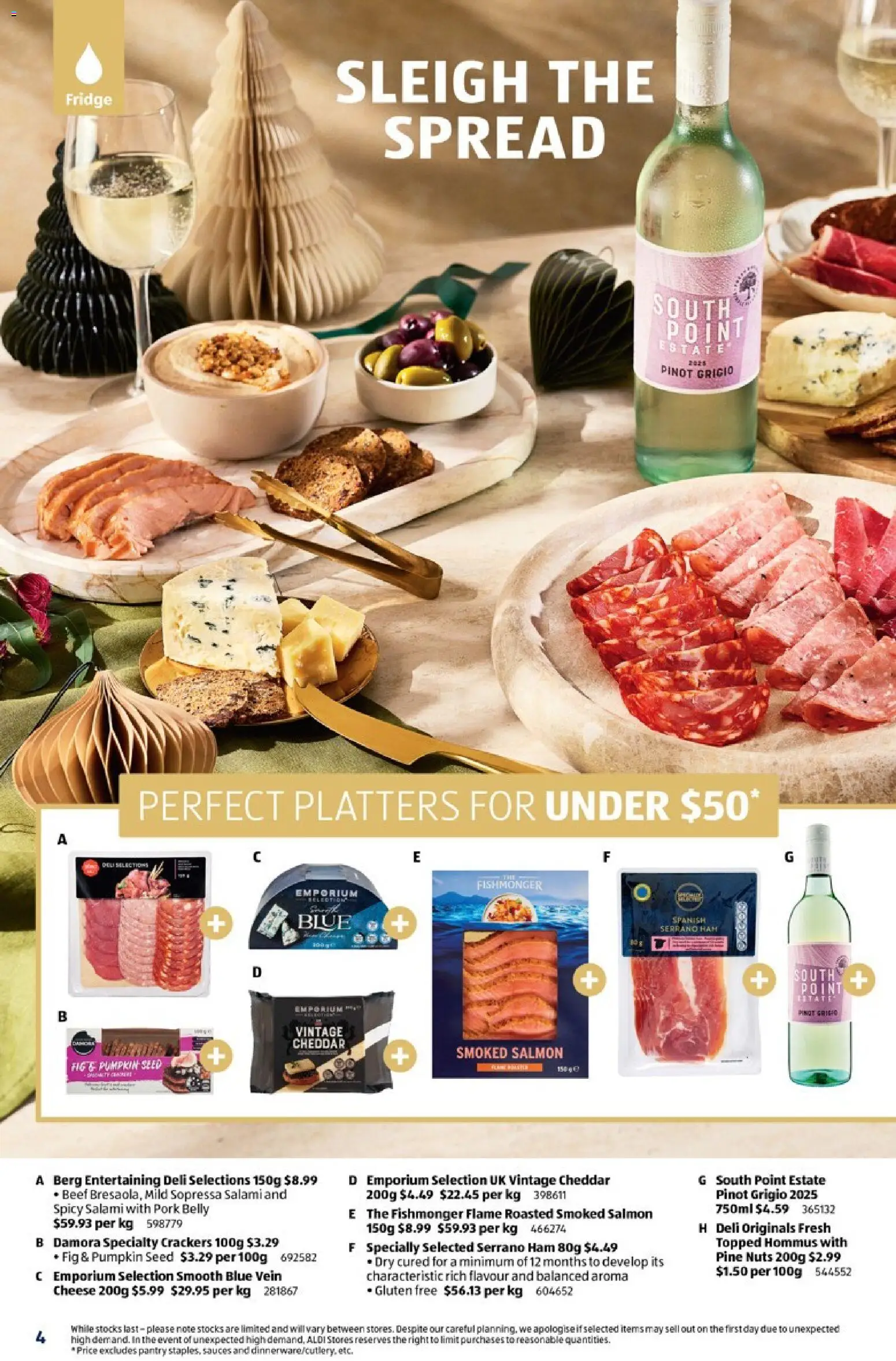 Aldi catalogue - valid from 19.11.2025 | Page: 4 | Products: Salami, Beef, Nuts, Salmon