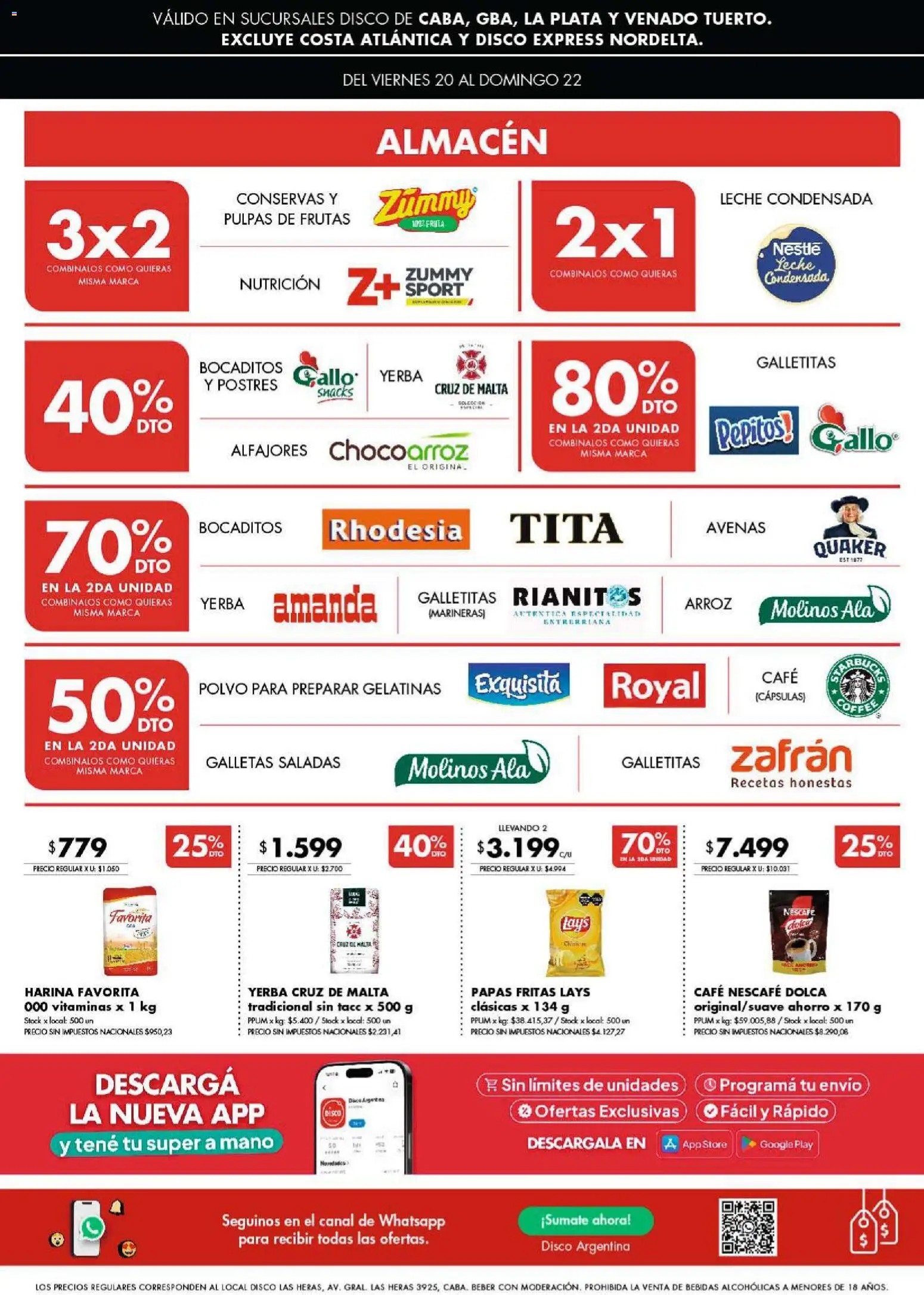 Disco ofertas │ válido desde el 20.02.2026 | Página: 2 | Productos: Vitaminas, Galletitas, Leche, Arroz