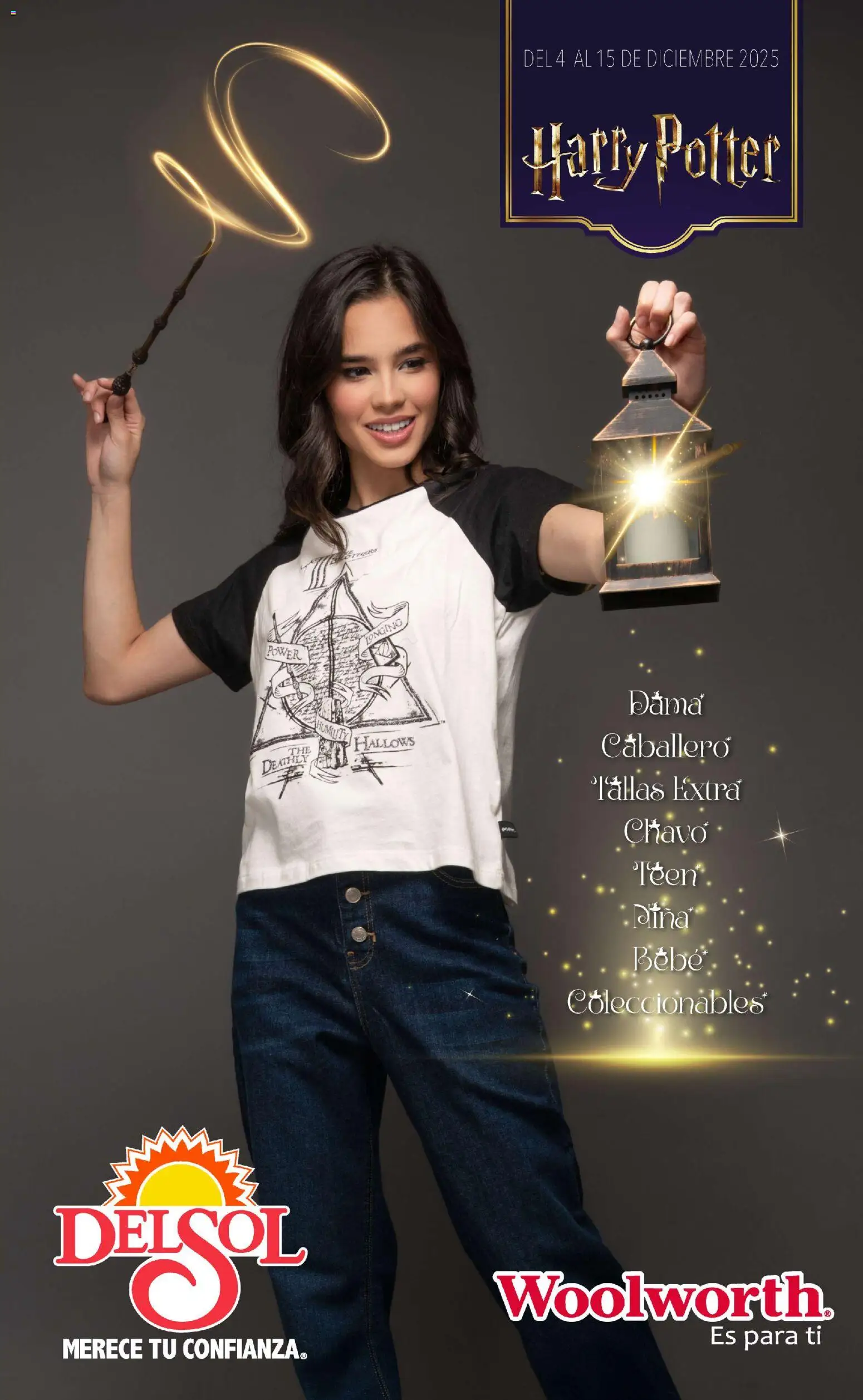 Nuevas ofertas de Del Sol y Woolworth válidas en toda la República Mexicana desde el 04.12.2025. ¡Encuentra las mejores ofertas en Del Sol y Woolworth catálogo Harry Potter! | Página: 1