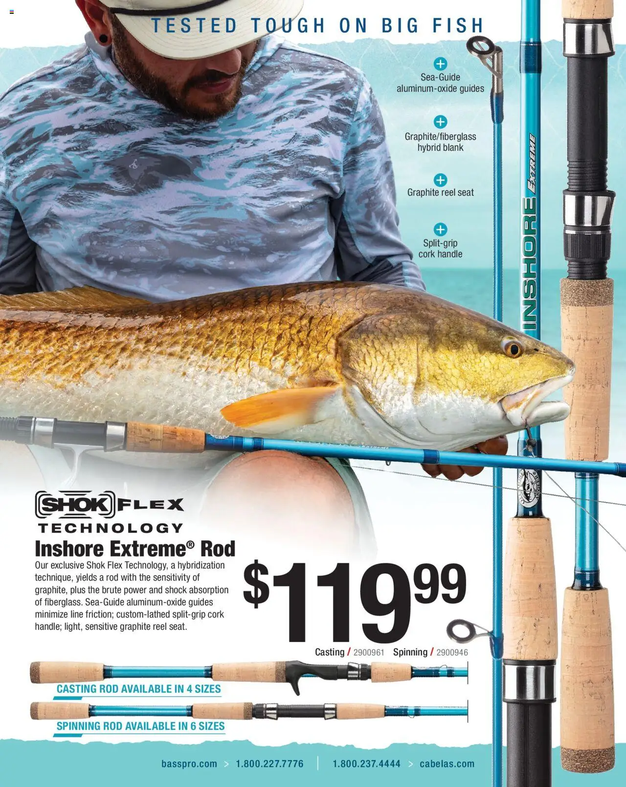 Cabela's Saltwater Specialist 25 - valid from 01.01.2025 | Page: 113 | Products: Fish, Shock, Rod