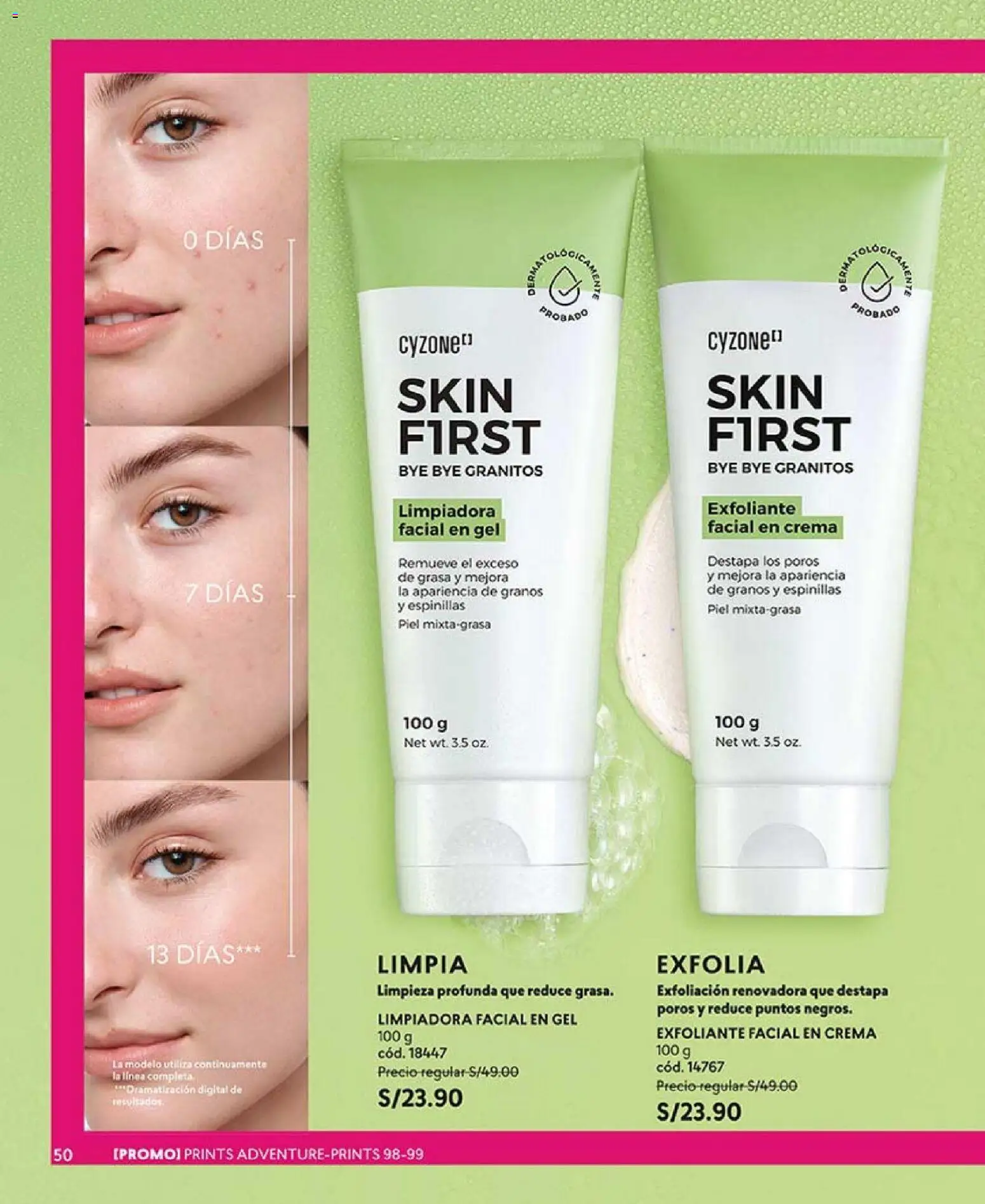 Catálogo CyZone válido desde 27.12.2025 | Página: 50 | Productos: Exfoliante, Crema