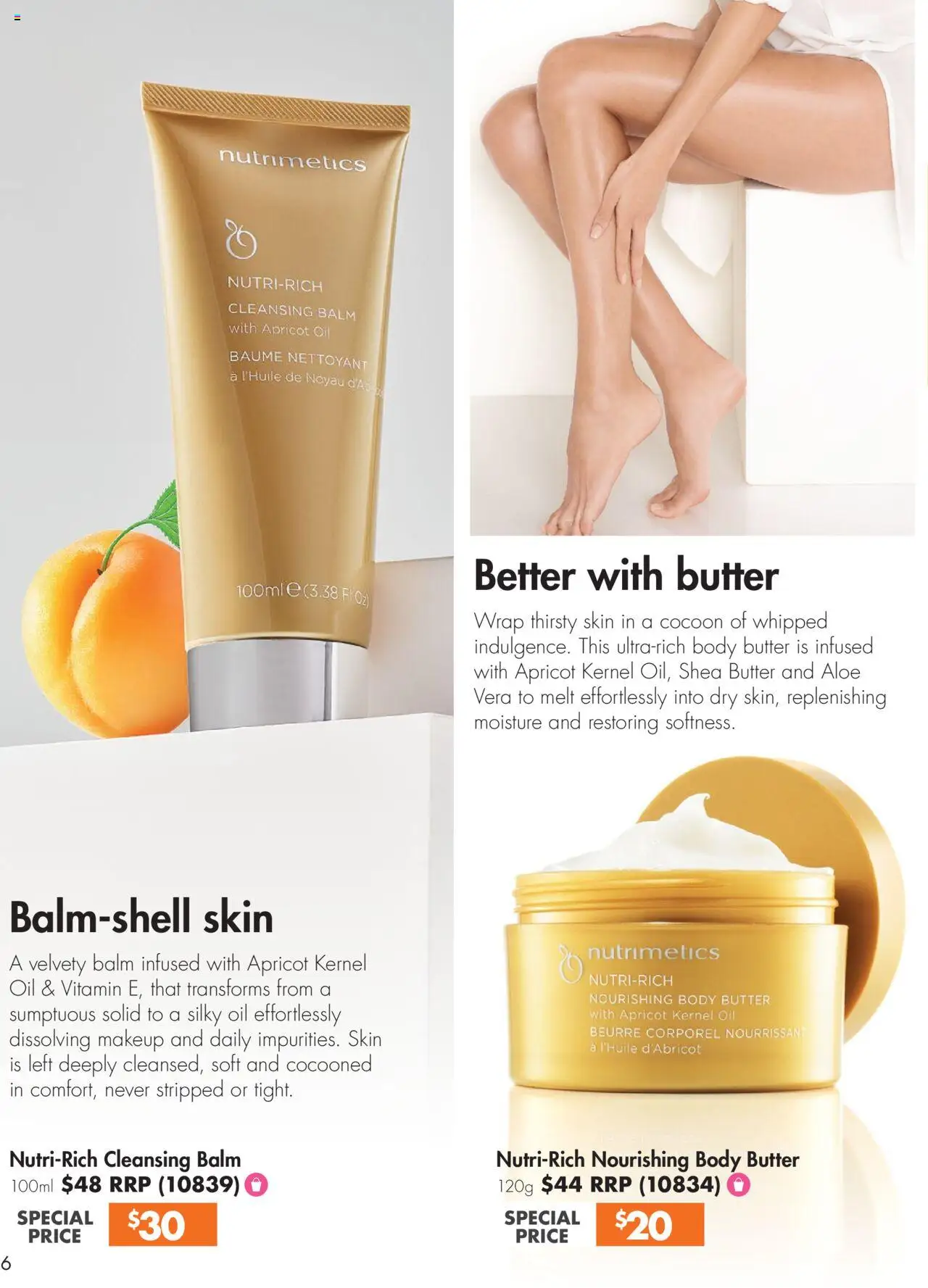 Nutrimetics catalogue - valid from 26.09.2025 | Page: 6 | Products: Butter, Oil, Makeup, Body butter