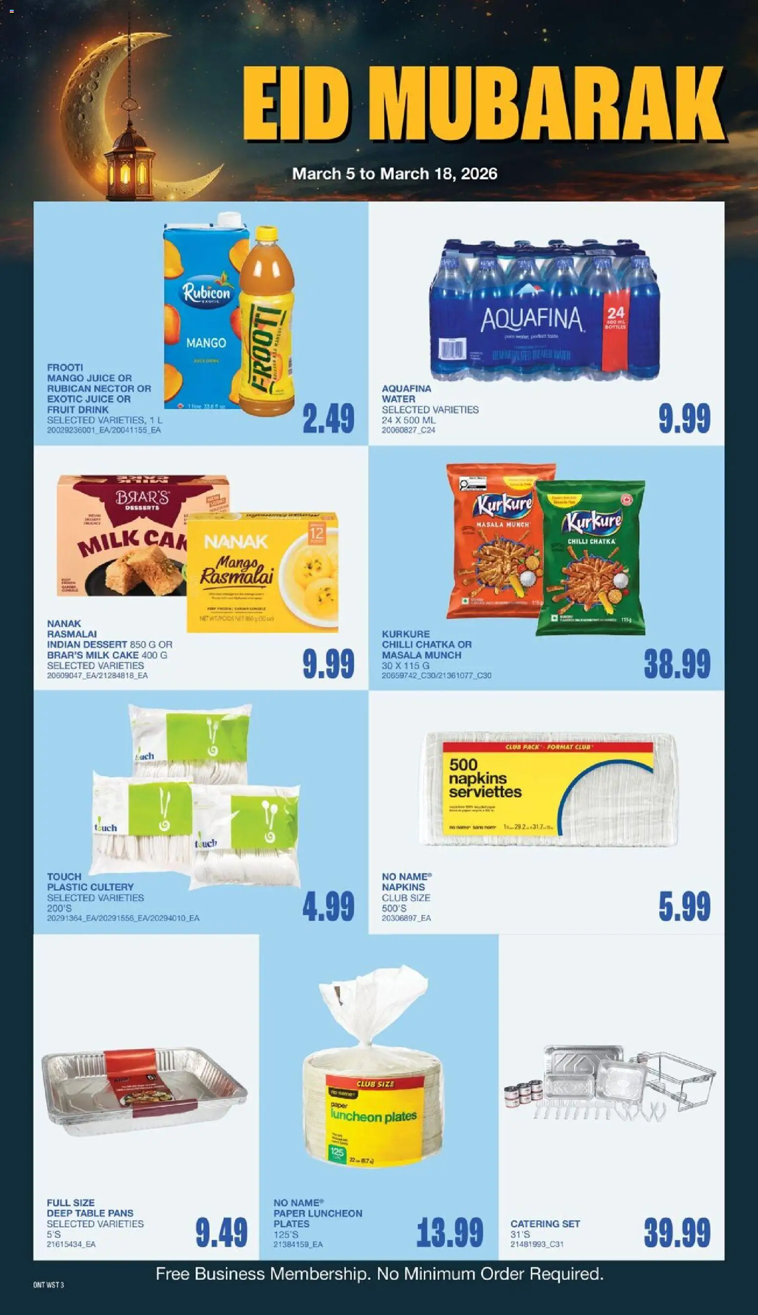 Wholesale Club flyer valid from 05.03.2026 | Page: 5 | Products: Table, Milk, Juice