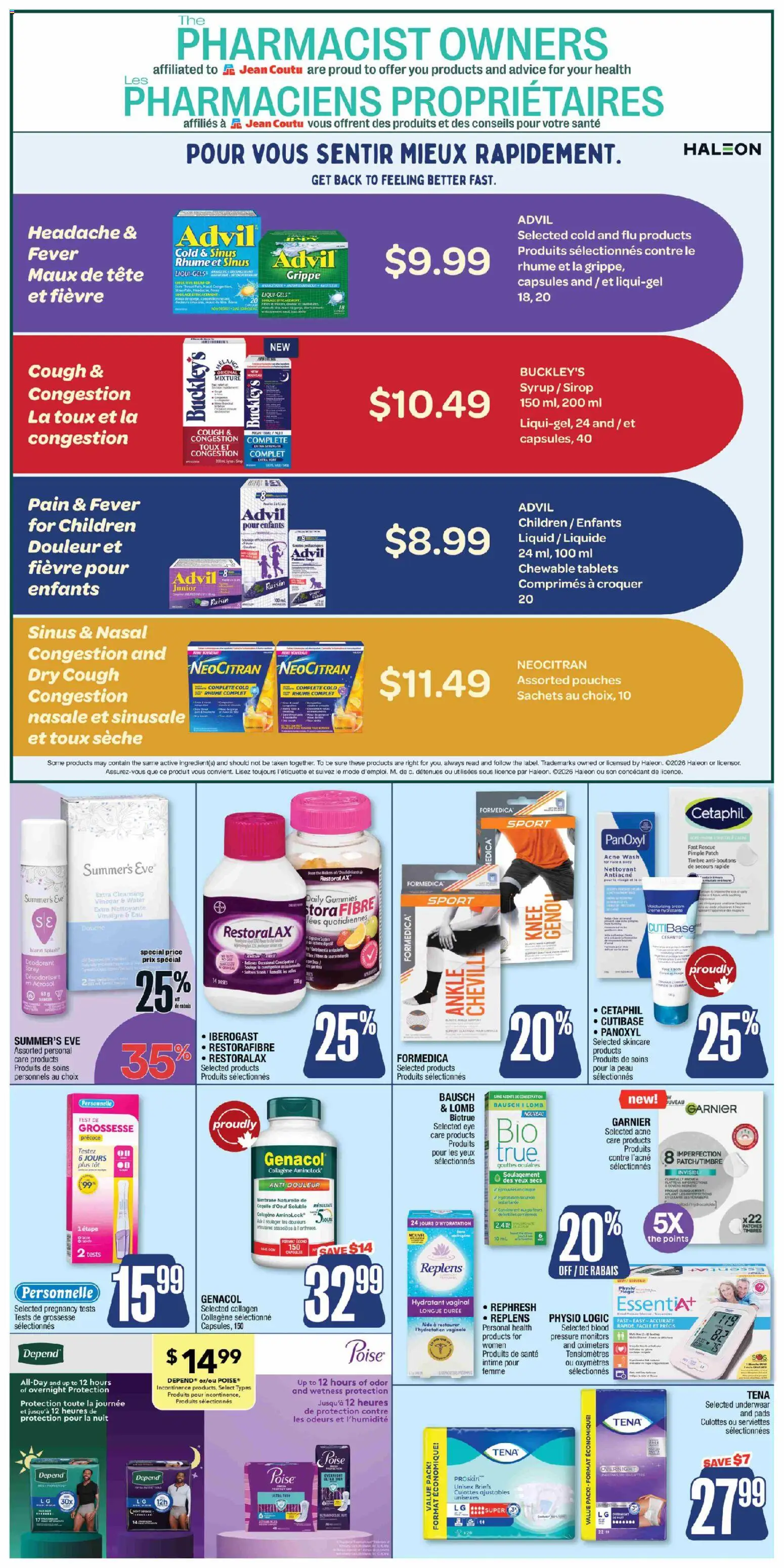 Jean Coutu flyer valid from 12.02.2026 | Page: 7 | Products: Deodorant, Underwear, Briefs