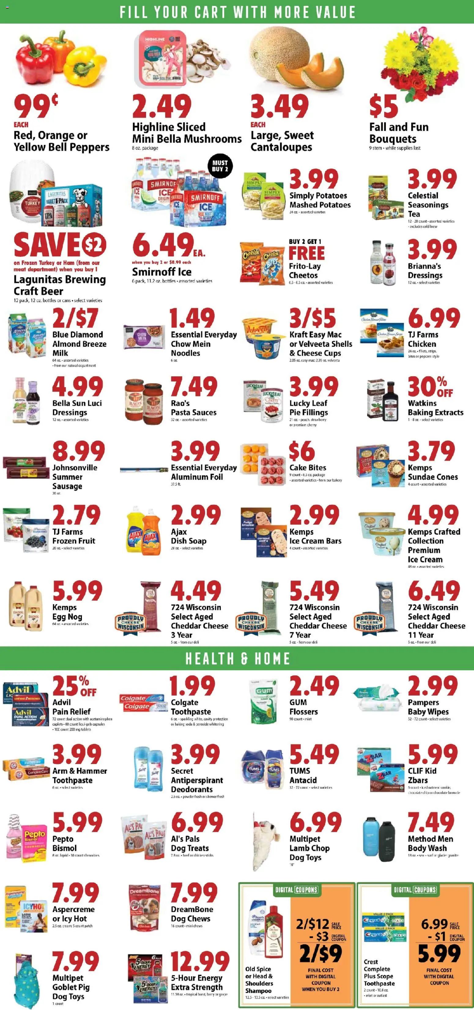 Festival Foods Weekly Ad - valid from 05.11.2025 | Page: 7 | Products: Bakery, Mushrooms, Body Wash, Ice cream