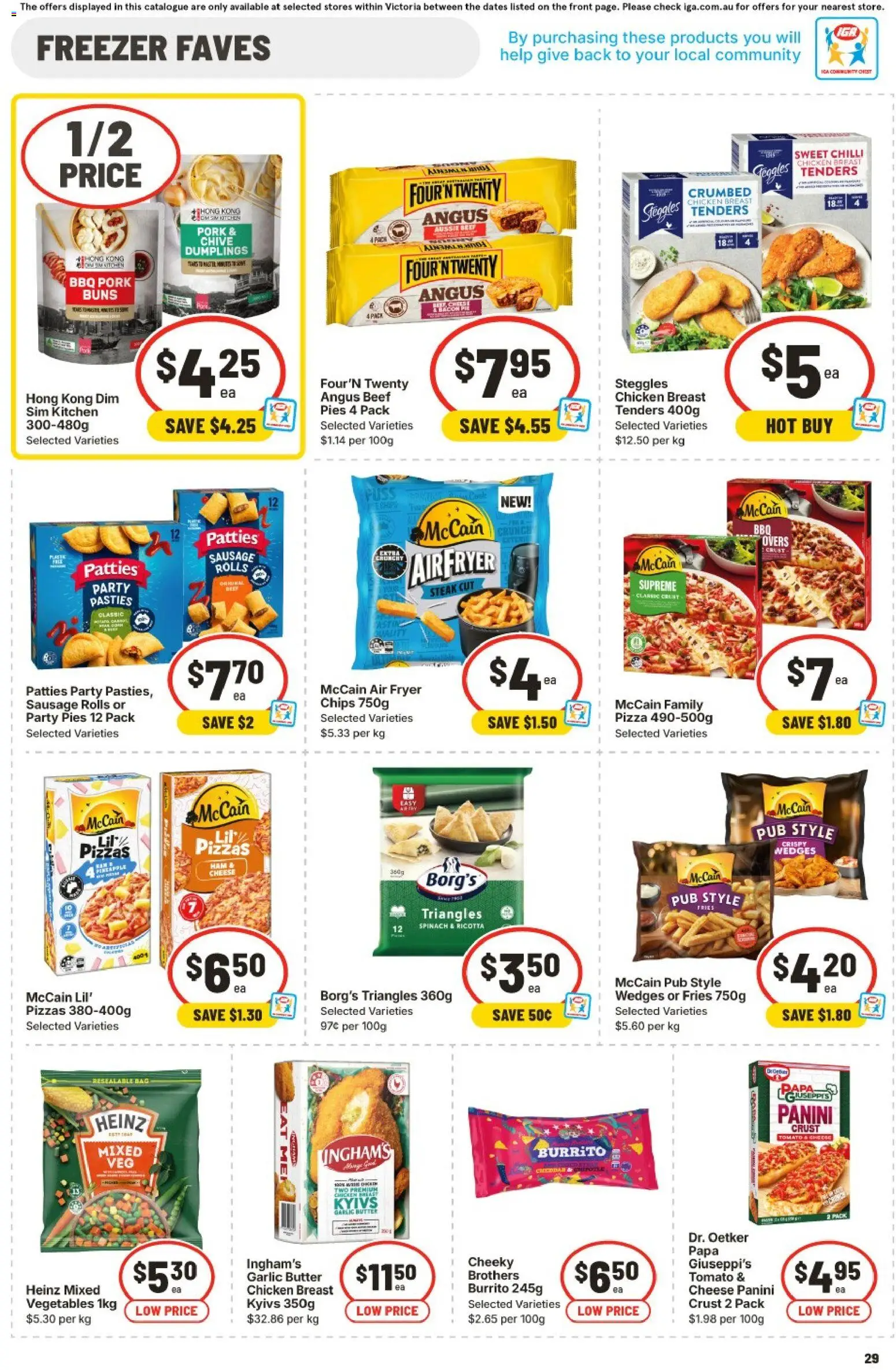 IGA catalogue - valid from 11.03.2026 | Page: 28 | Products: Ham, Pizza, Chicken, Sausage