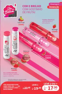 Jequiti Folheto - válido de 17.07.2025 | Página: 47 | Produtos: Melancia, Maquiagem, Batom, Gloss labial