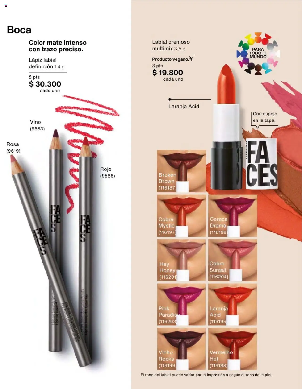 Natura revista - valida desde el 23.07.2025 | Página: 92 | Productos: Espejo, Lápiz labial, Vino