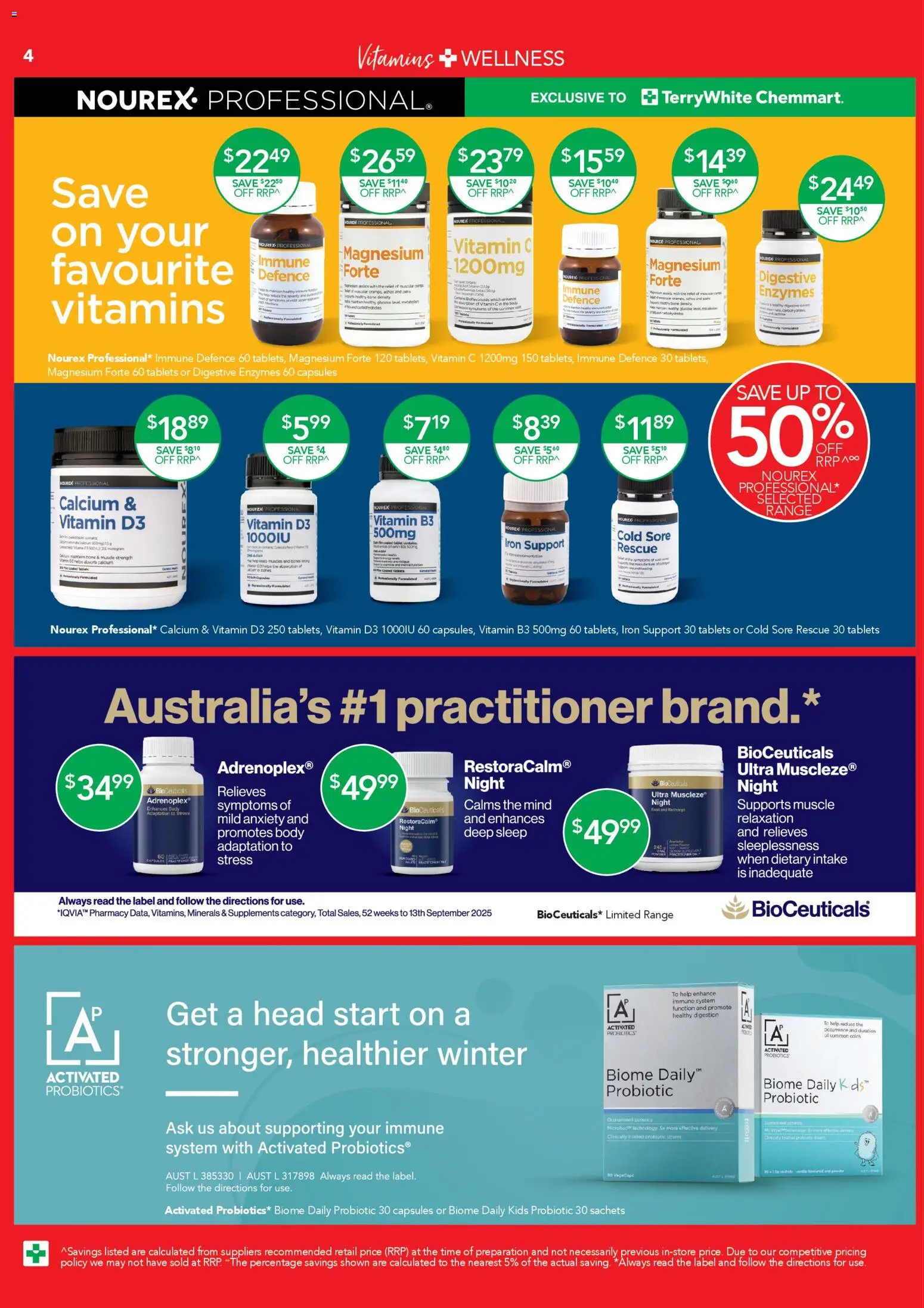 Terry White catalogue - valid from 26.03.2026 | Page: 4 | Products: Powder, Iron, Tablets, Vitamin