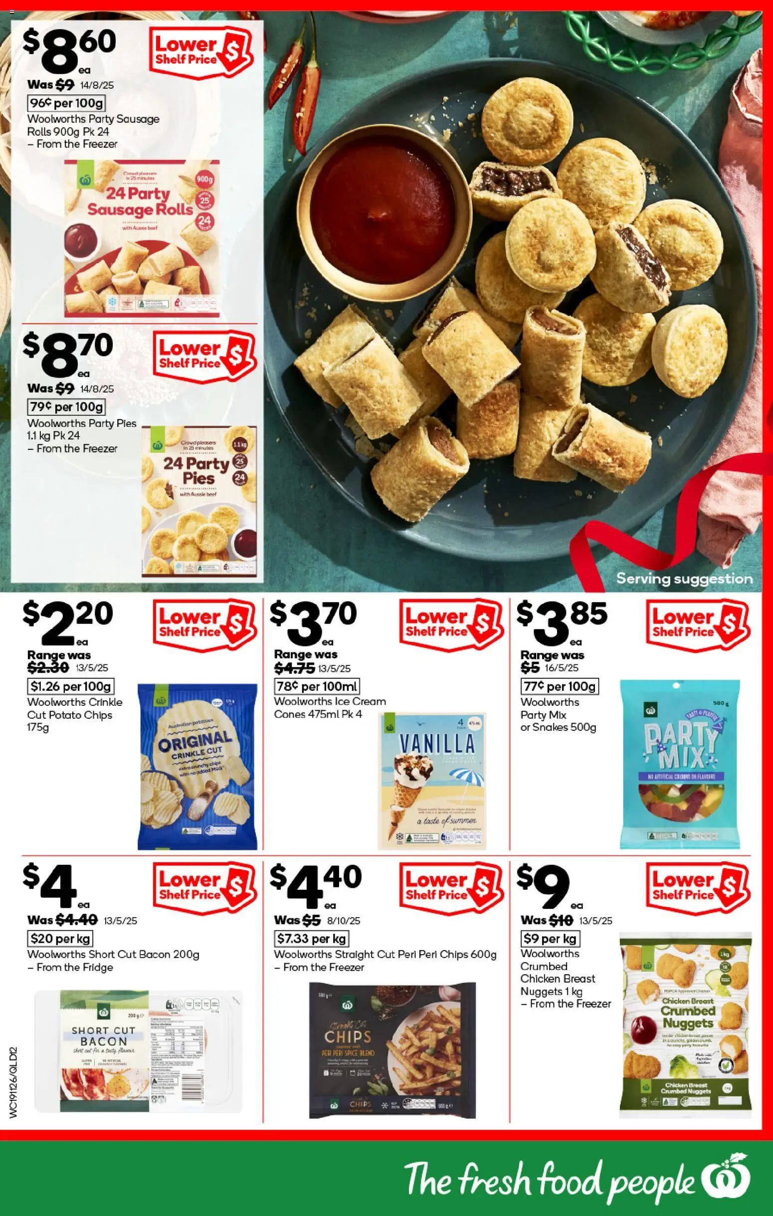 Woolworths catalogue - valid from 19.11.2025 | Page: 12 | Products: Shelf, Bacon, Chicken, Pies