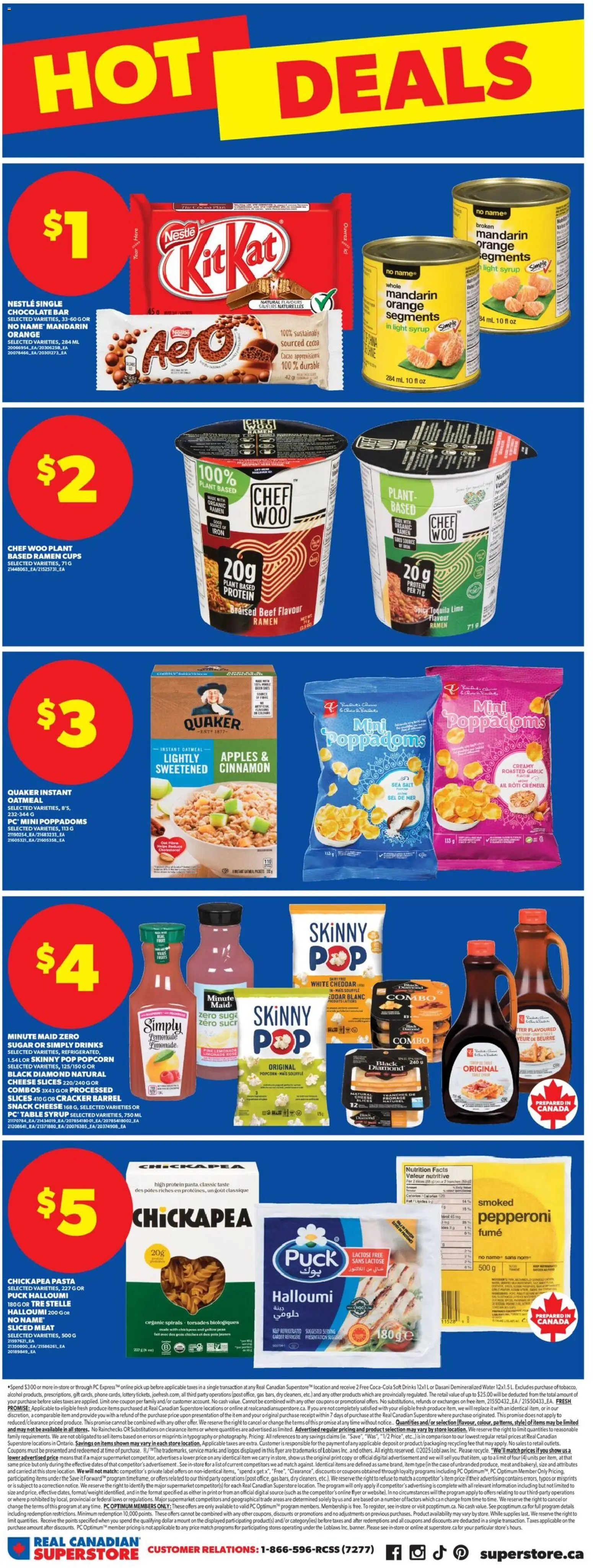Real Canadian Superstore flyer valid from 05.02.2026 | Page: 16 | Products: Beef, Pasta, Iron, Chocolate