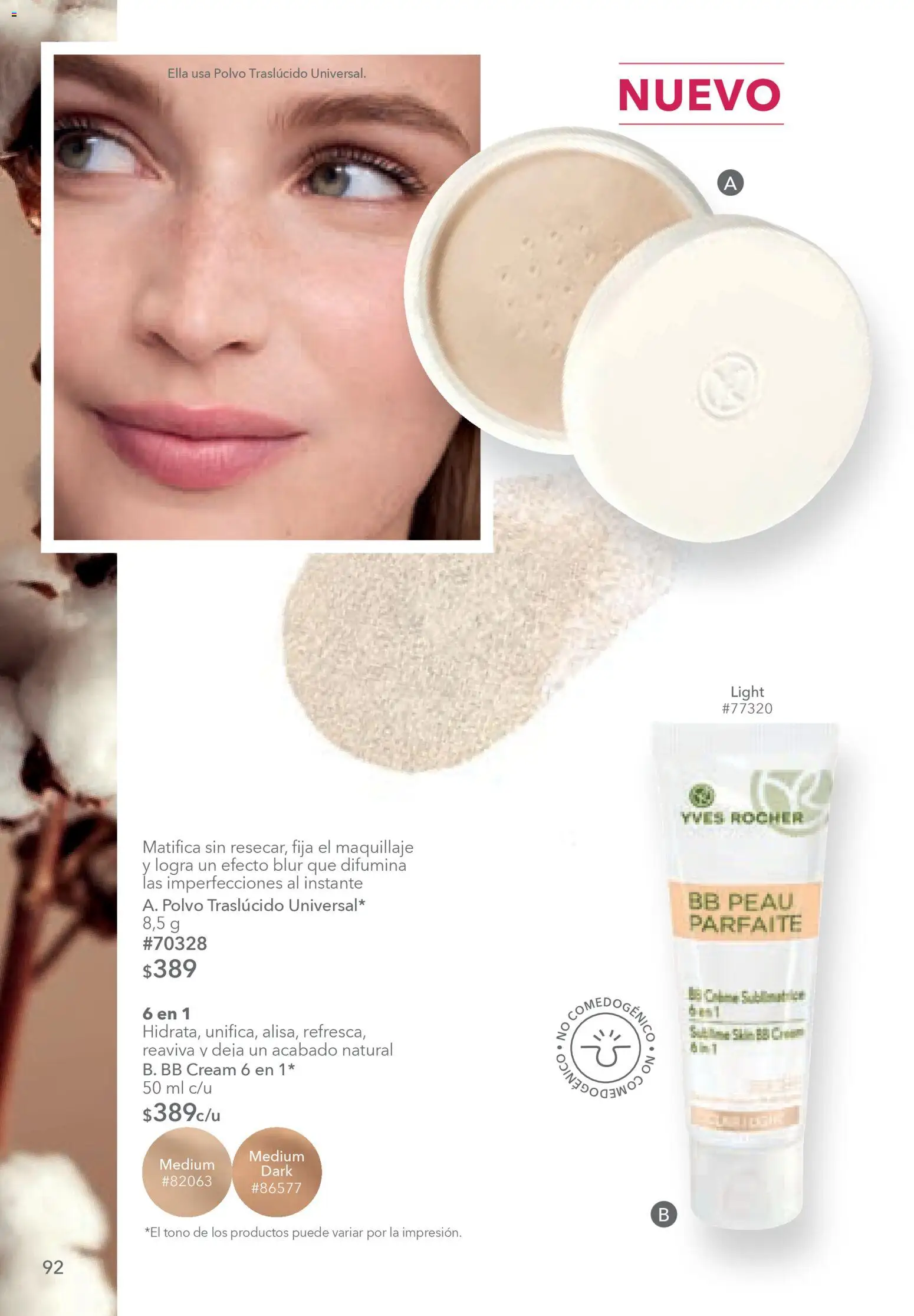 Nuevas ofertas de Yves Rocher válidas en toda la República Mexicana desde el 03.03.2026. ¡Encuentra las mejores ofertas en Yves Rocher campaña 4 2026! | Página: 94 | Productos: Maquillaje, Polvo