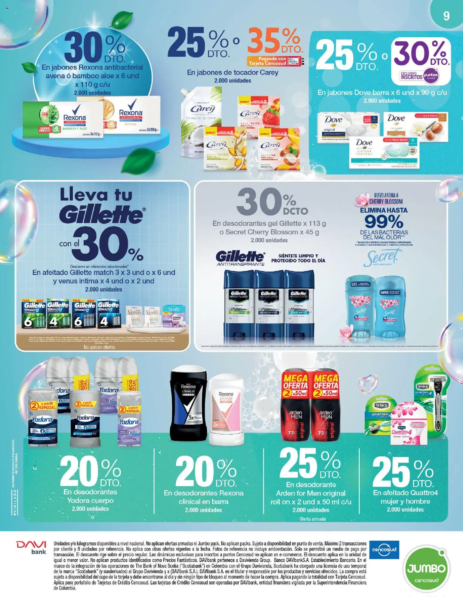 Jumbo revista - valida desde el 15.01.2026 | Página: 9 | Productos: Avena, Banco, Sobre, Desodorante