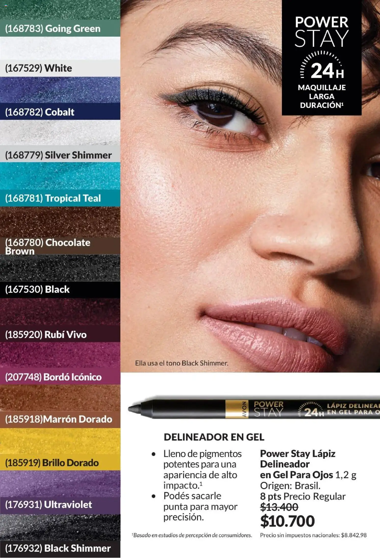 Catálogo AVON Campaña 4/2026 │ válido desde el 01.04.2026 | Página: 33 | Productos: Maquillaje, Delineador, Brillo, Chocolate