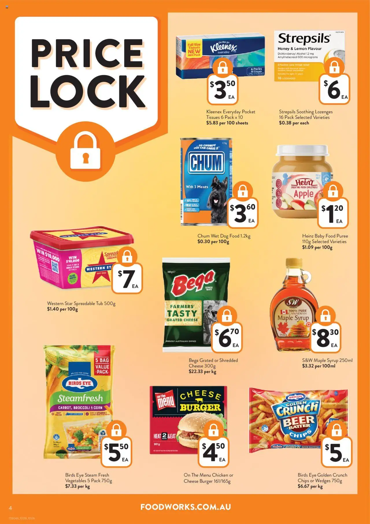 Foodworks catalogue - valid from 10.09.2025 | Page: 4 | Products: Meat, Chips, Vegetables, Vitamin