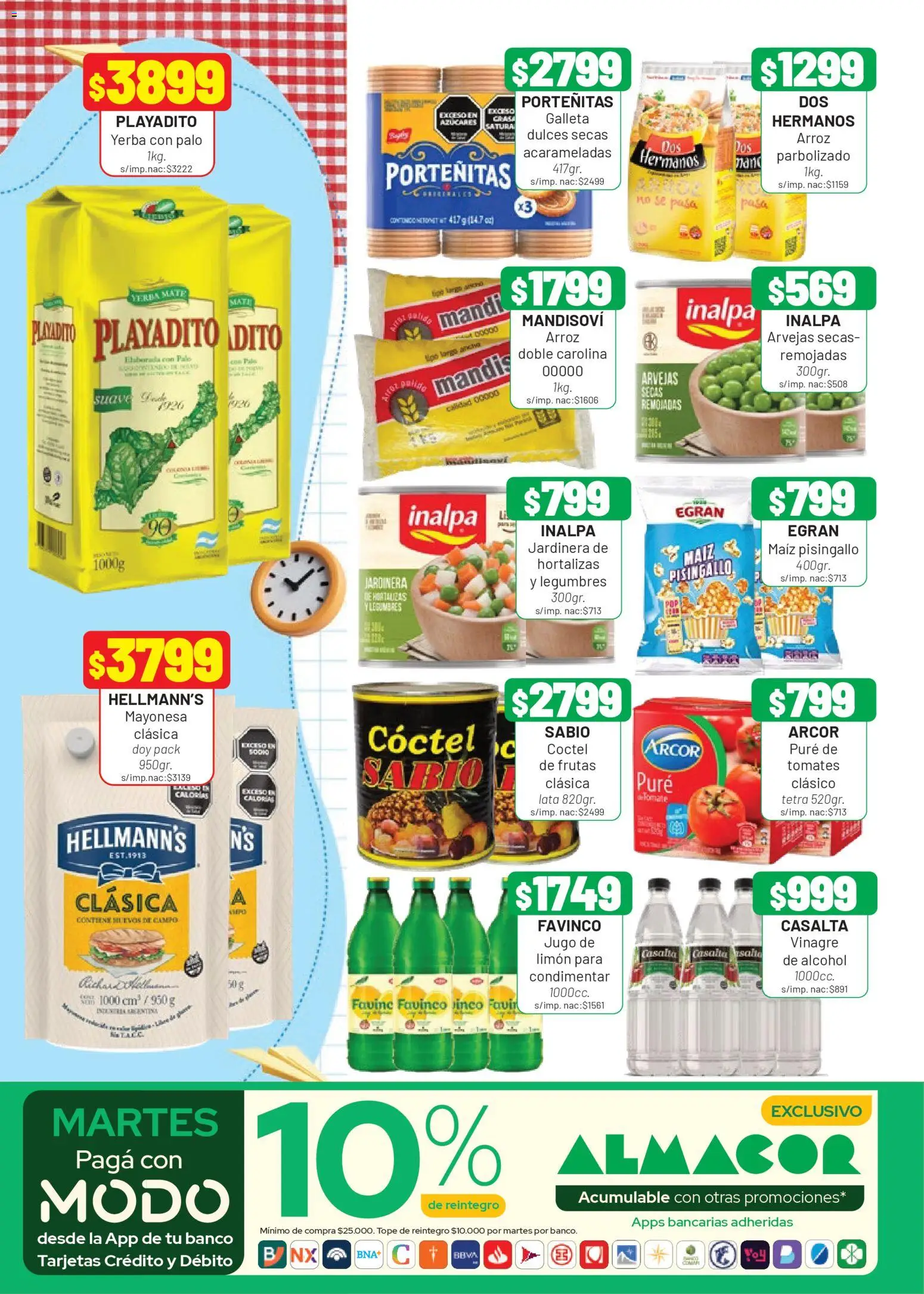 Almacor catálogo │ válido desde el 05.03.2026 | Página: 6 | Productos: Mate, Vinagre, Arvejas, Jugo