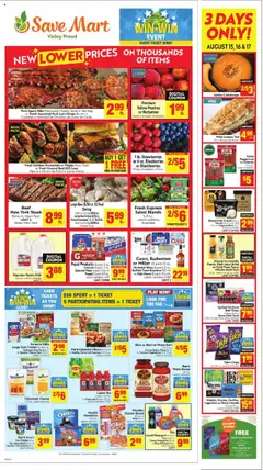 Preview of Save Mart weekly ads valid from 13.08.2025