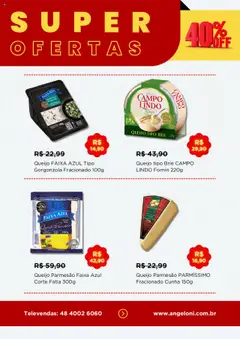 Angeloni Folheto - válido de 24.07.2025 | Página: 2 | Produtos: Queijo, Parmesão, Brie, Queijo parmesão