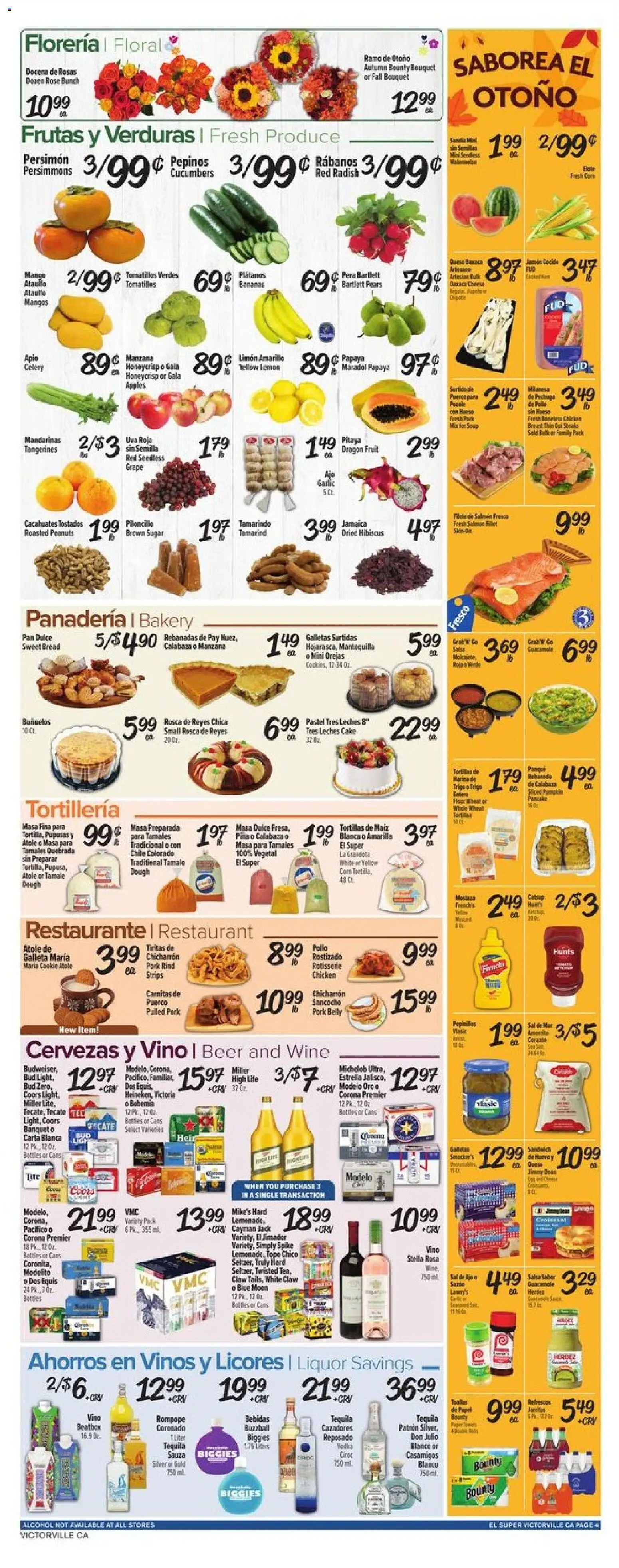 El Super Weekly Ad - CA - valid from 05.11.2025 | Page: 4 | Products: Bread, Apples, Bananas, Cucumbers