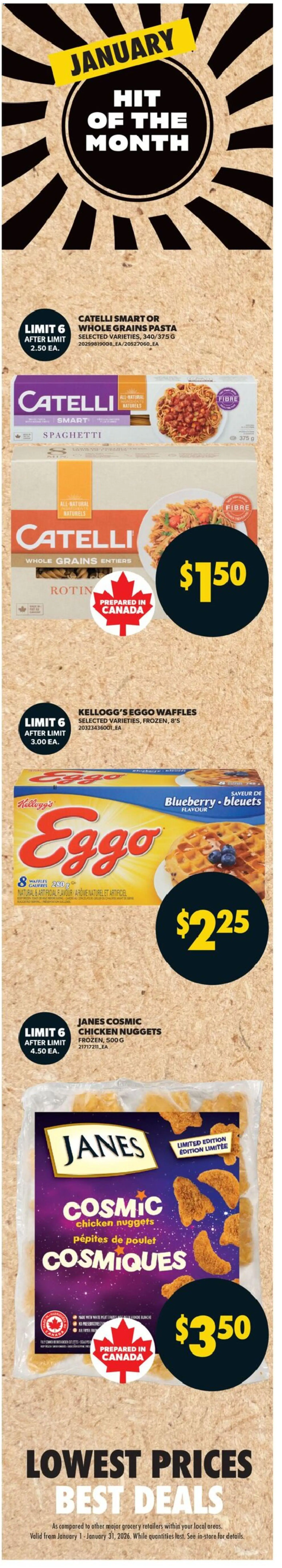 Real Canadian Superstore flyer valid from 22.01.2026 | Page: 5 | Products: Pasta, Chicken