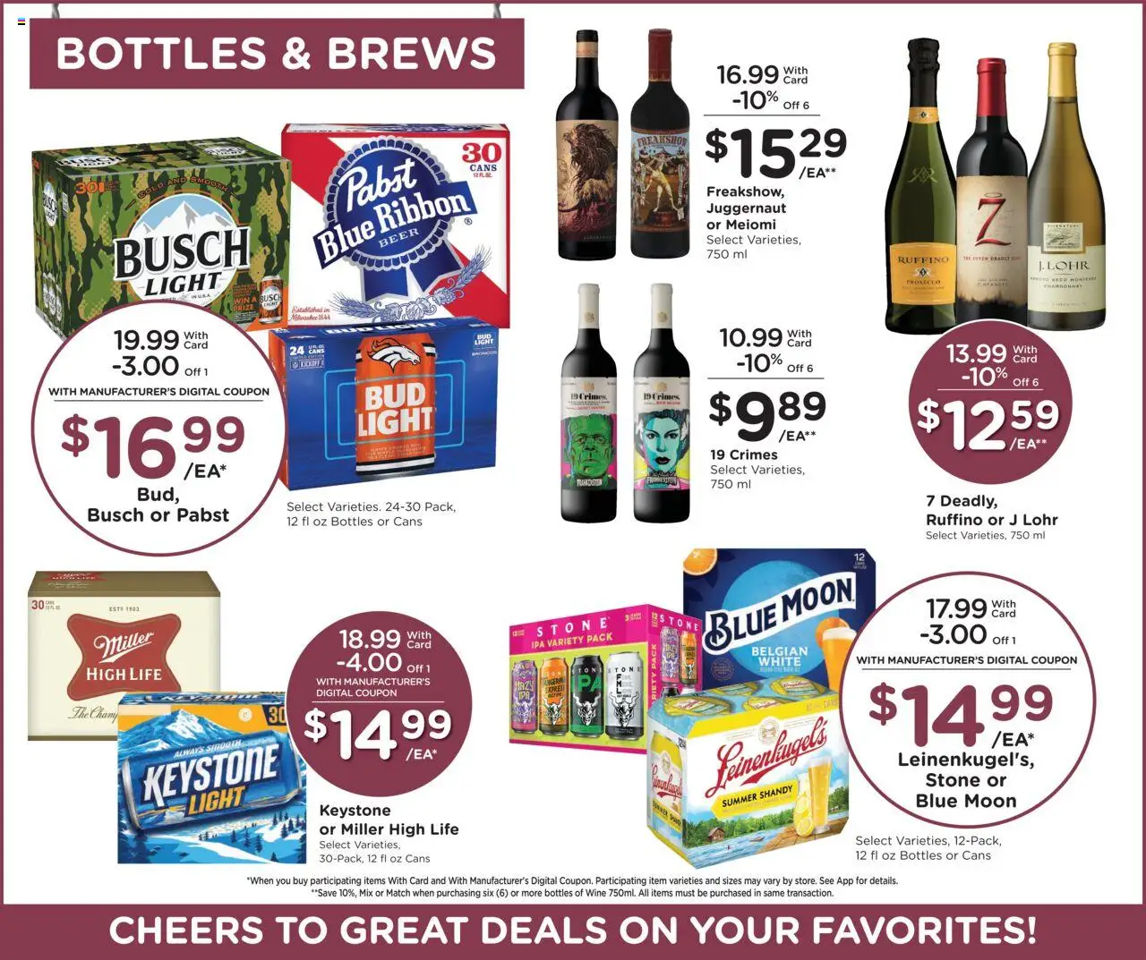 King Soopers Weekly Ad - valid from 01.10.2025 | Page: 11 | Products: Wine, Beer, Tea
