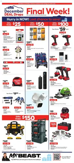 Preview of Lowe's weekly ads valid from 18.12.2025