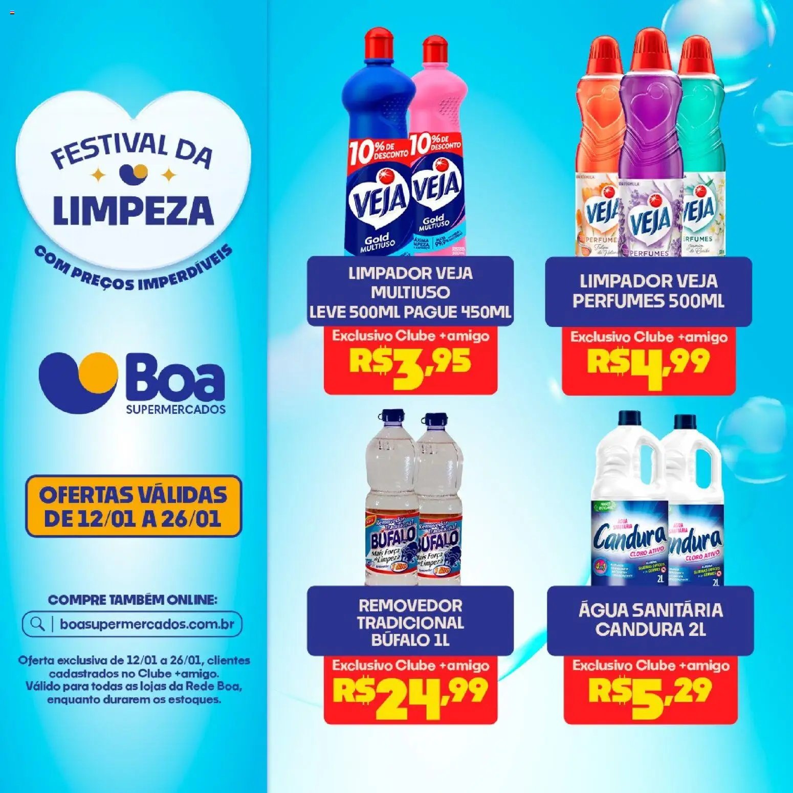 Boa Supermercados Folheto - válido de 12.01.2026 | Página: 3 | Produtos: Perfume, Cloro, Perfumes, Água sanitária