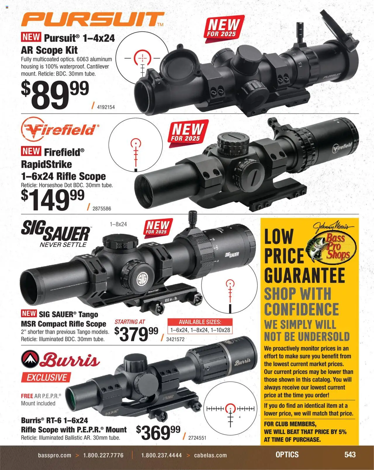 Cabela's Hunting Master 25 - valid from 11.08.2025 | Page: 543 | Products: Monitor, Rifle