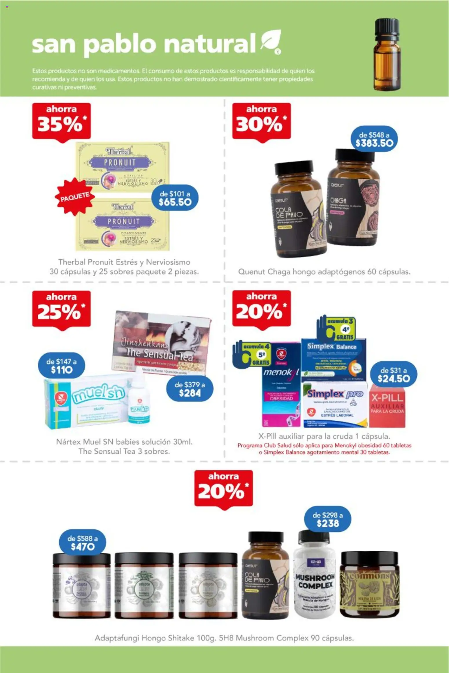 Nuevas ofertas de Farmacia San Pablo válidas en toda la República Mexicana desde el 08.02.2026. ¡Encuentra las mejores ofertas en Farmacia San Pablo catálogo! | Página: 9