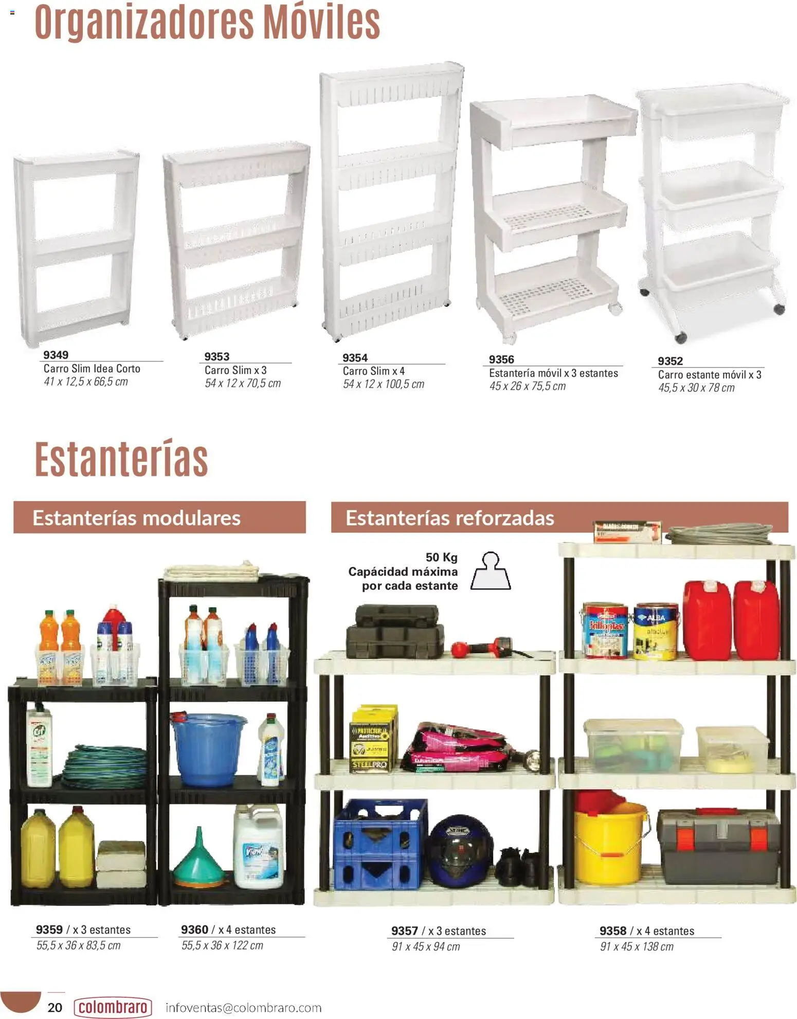 Colombraro catálogo │ válido desde el 26.01.2026 | Página: 20 | Productos: Movil, Estantes, Estante