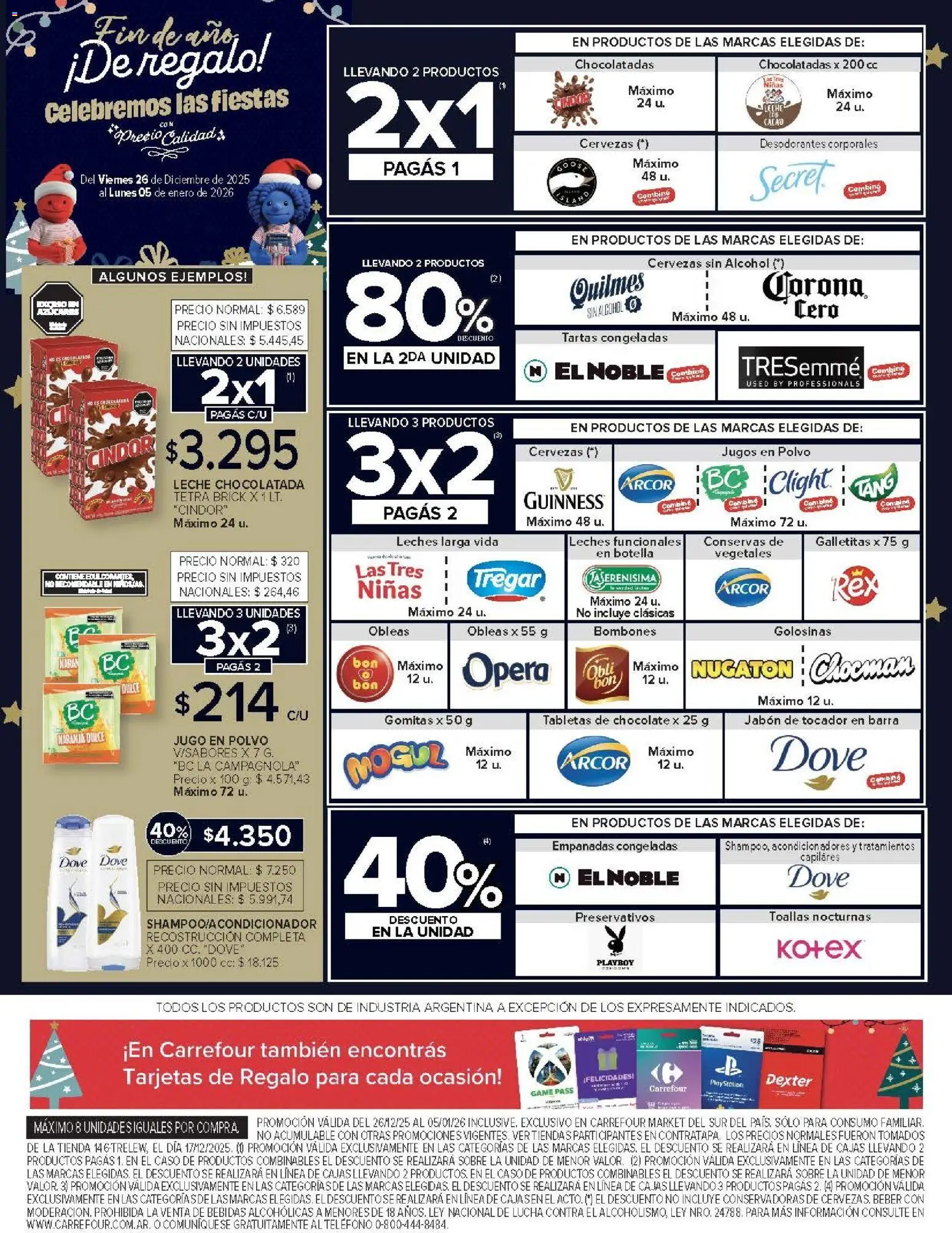 Carrefour Market catálogo │ válido desde el 26.12.2025 | Página: 5 | Productos: Caso, Galletitas, Gomitas, Leche