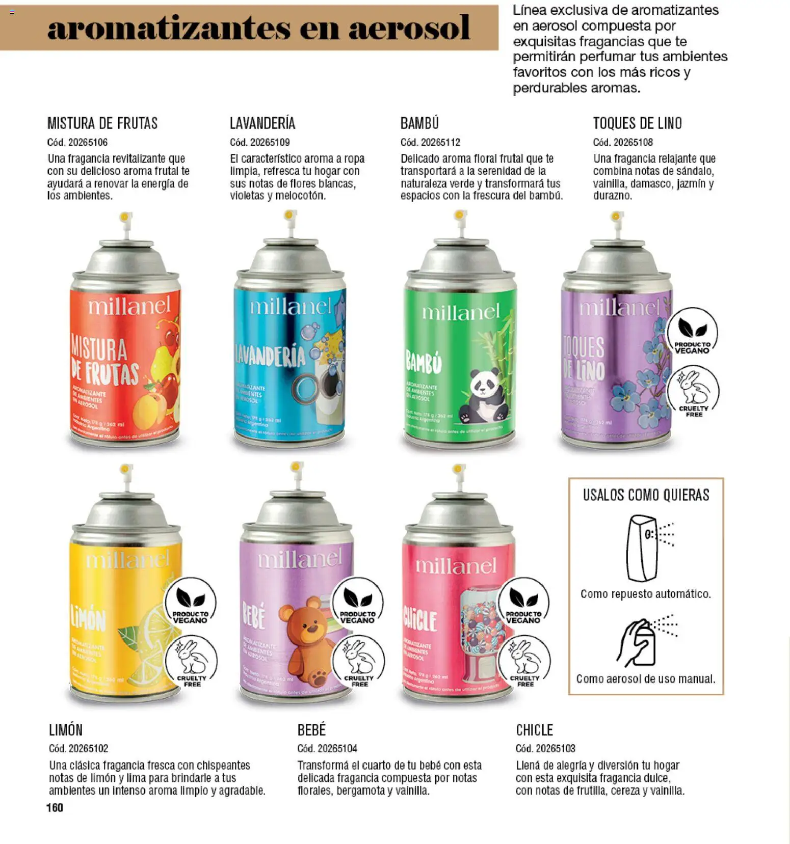 Millanel - Catálogo │ válido desde el 27.04.2026 | Página: 160 | Productos: Fragancia, Lima, Chicle, Té