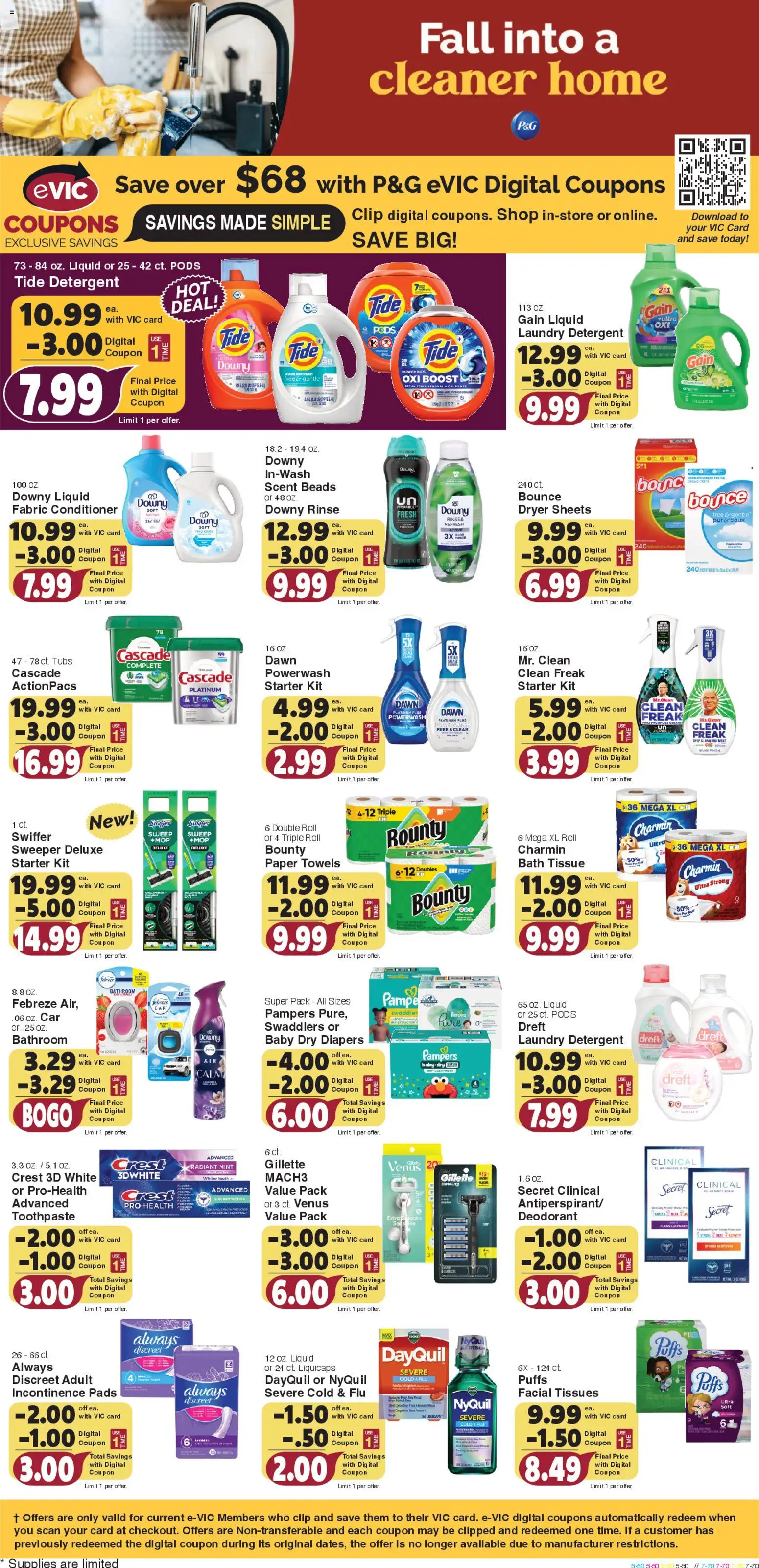 Harris Teeter Weekly Ad - valid from 29.10.2025 | Page: 11 | Products: Conditioner, Deodorant, Toothpaste, Pads