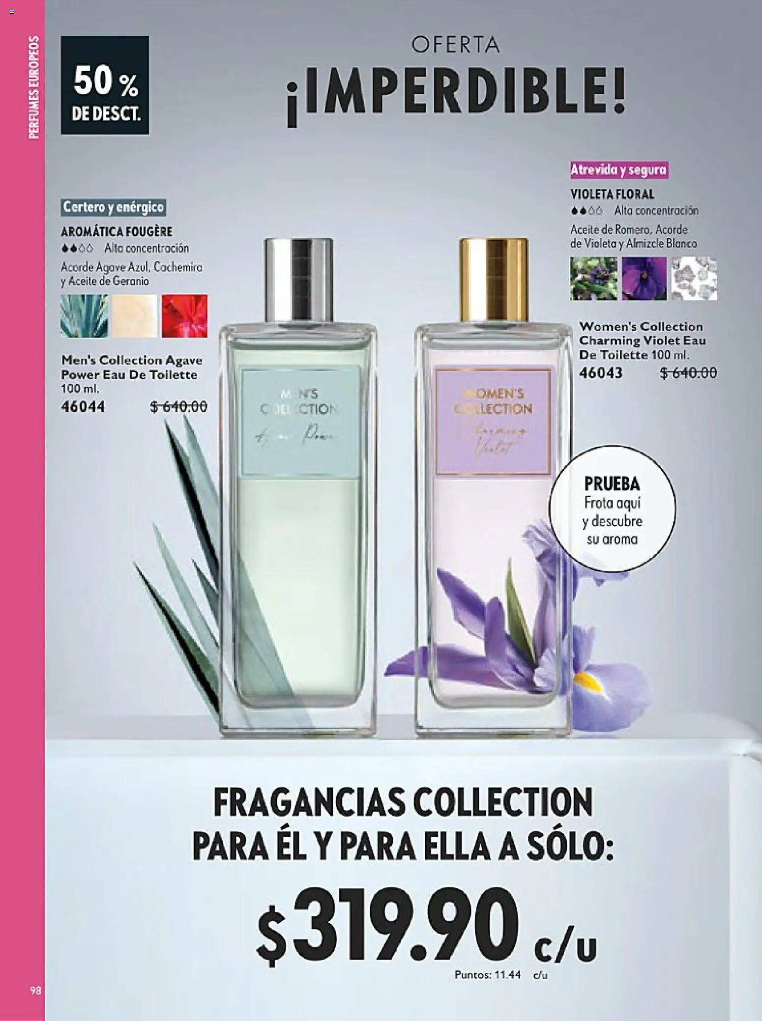 Nuevas ofertas de Oriflame válidas en toda la República Mexicana desde el 14.02.2026. ¡Encuentra las mejores ofertas en Oriflame campaña 3 2026! | Página: 98 | Productos: Aceite, Eau de toilette