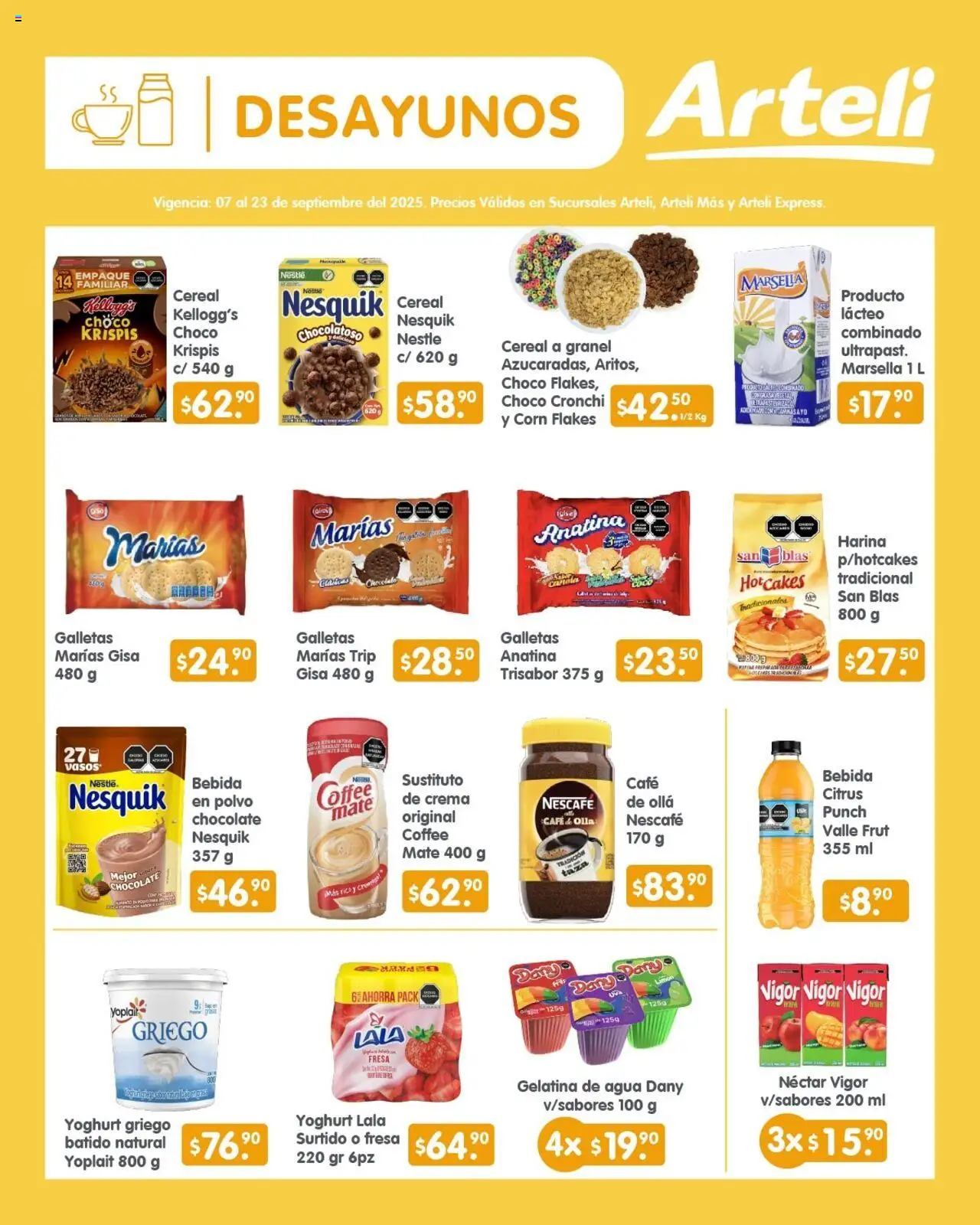 Nuevas ofertas de Arteli válidas en toda la República Mexicana desde el 07.09.2025. ¡Encuentra las mejores ofertas en Arteli - Folleto Quincenal! | Página: 5 | Productos: Taza, Crema, Polvo, Olla