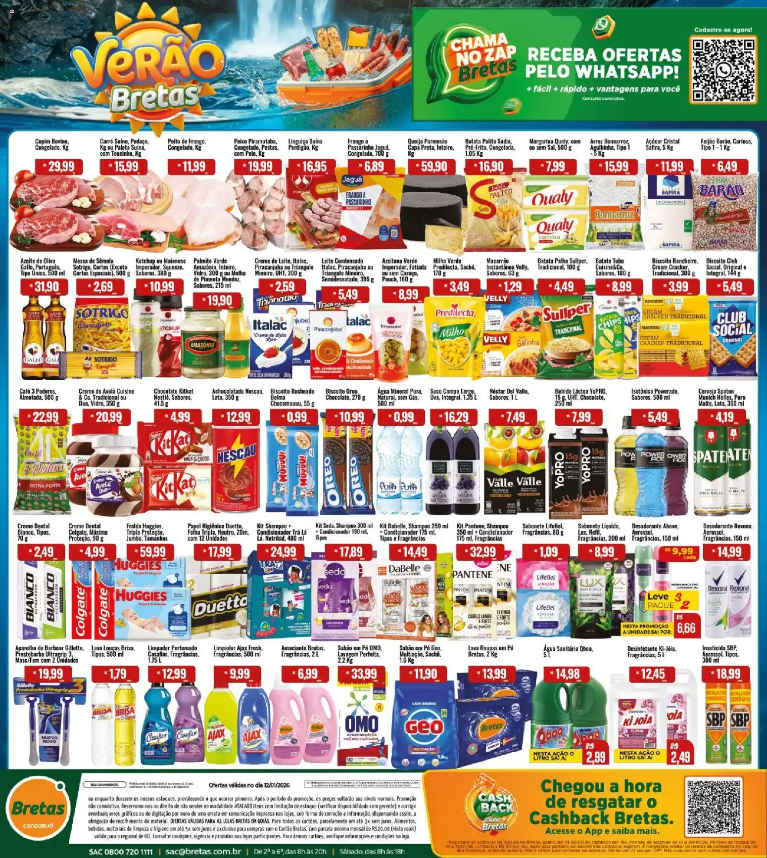 Bretas Folheto - válido de 12.01.2026 | Página: 1 | Produtos: Pó, Pimenta, Massa, Frango