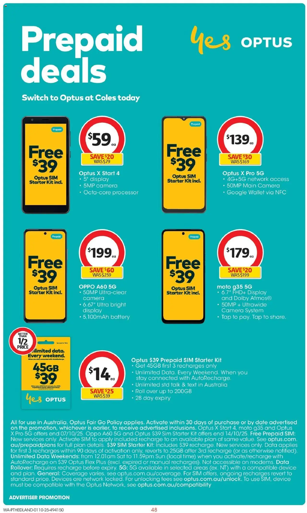 Coles catalogue - valid from 01.10.2025 | Page: 48 | Products: Battery, Date, Device, Camera