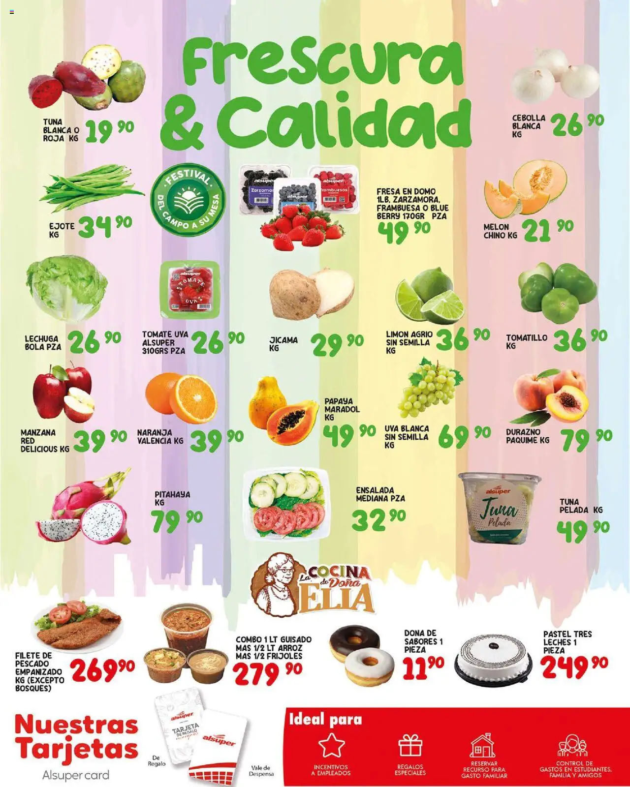 Nuevas ofertas de Alsuper válidas en toda la República Mexicana desde el 19.08.2025. ¡Encuentra las mejores ofertas en Alsuper folleto! | Página: 6 | Productos: Cebolla, Manzana, Lechuga, Mesa