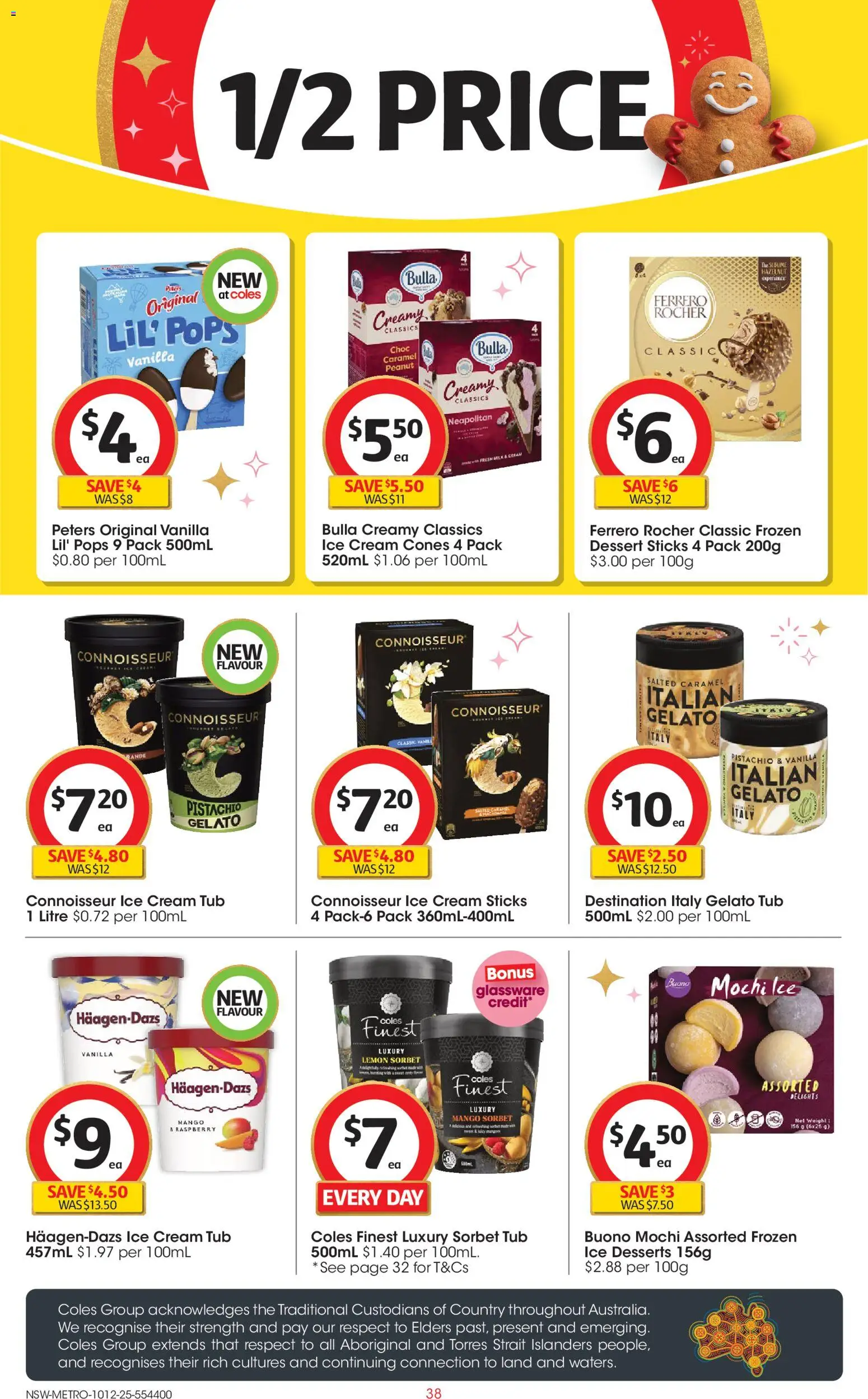 Coles catalogue - valid from 10.12.2025 | Page: 38 | Products: Milk, Cream, Ice cream, Lemon