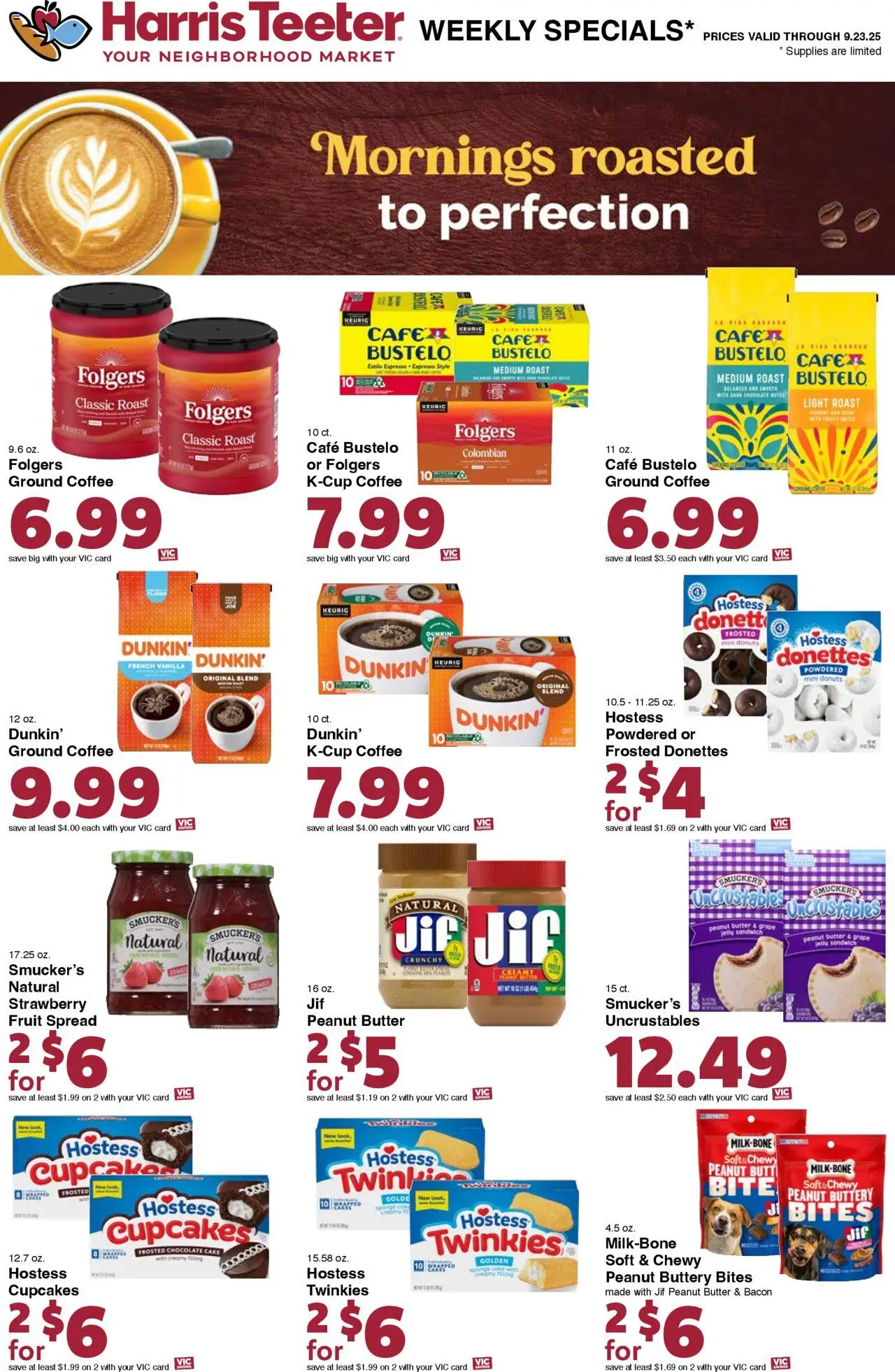 Harris Teeter Weekly Ad - valid from 17.09.2025 | Page: 15 | Products: Butter, Coffee, Chocolate, Sponge