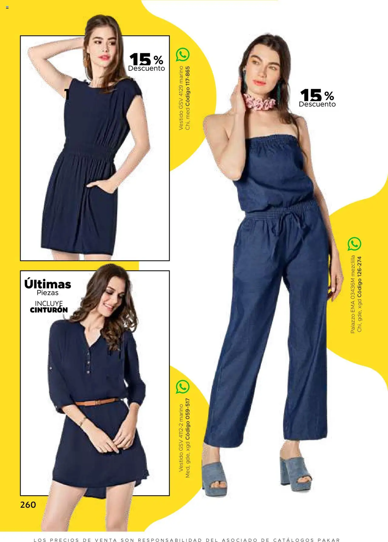 Nuevas ofertas de SC Pakar válidas en toda la República Mexicana desde el 24.07.2025. ¡Encuentra las mejores ofertas en SC Pakar Catálogo Ropa y Accesorios! | Página: 260 | Productos: Cinturón, Vestido, Palazzo