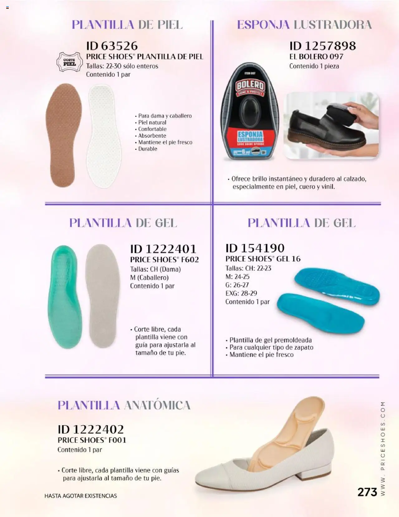 Nuevas ofertas de Price Shoes válidas en toda la República Mexicana desde el 25.09.2025. ¡Encuentra las mejores ofertas en Price Shoes - Catálogo Vestir Casual! | Página: 273 | Productos: Esponja, Brillo