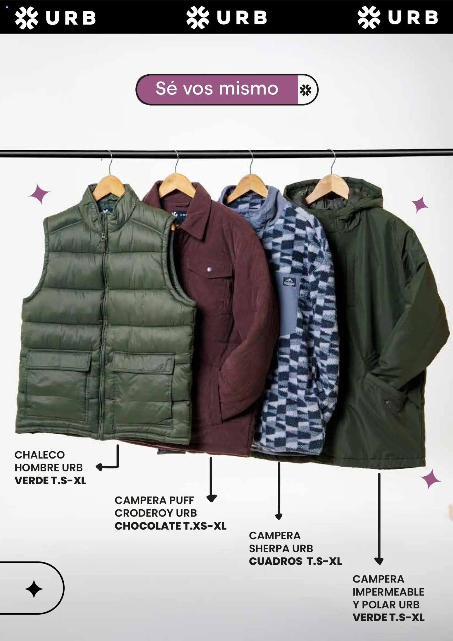 Jumbo - Catálogo URB | Otoño & Invierno │ válido desde el 17.04.2026 | Página: 15 | Productos: Campera, Chaleco, Chocolate