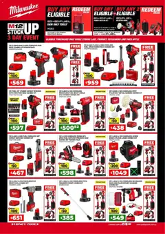 Preview of Sydney Tools Milwaukee 3 Day Event - valid from 16.04.2026