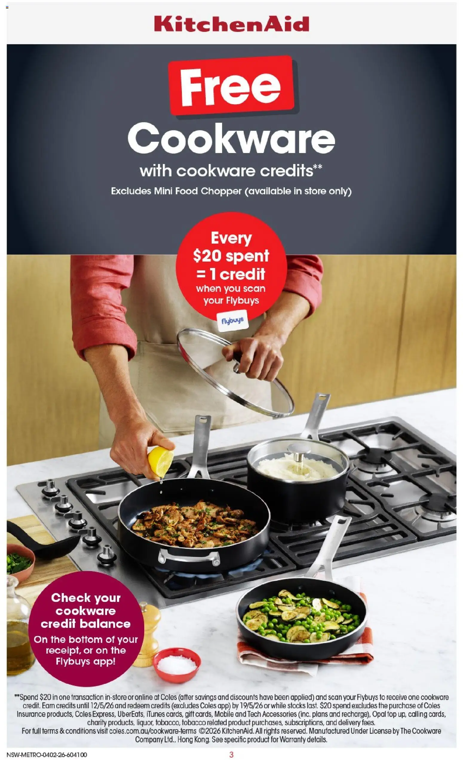 Coles catalogue - valid from 04.02.2026 | Page: 3 | Products: Cookware, Opal, Accessories, Mobile