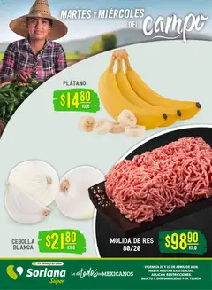 Vista previa de Soriana Martes y Miércoles del Campo Súper: Nuevo León, Ciudad Victoria y Tampico, nuevo folleto de la tienda, válido en México a partir del 21.04.2026