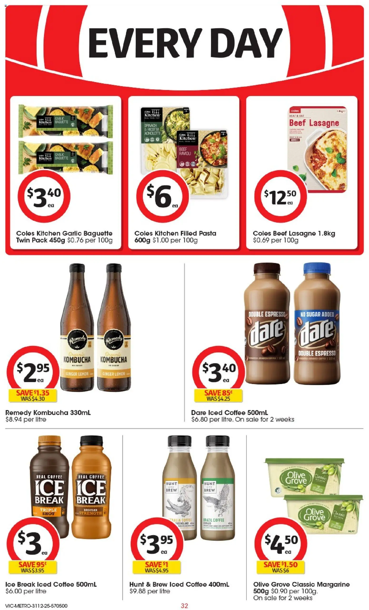 Coles catalogue - valid from 31.12.2025 | Page: 33 | Products: Coffee, Pasta, Sugar, Lemon