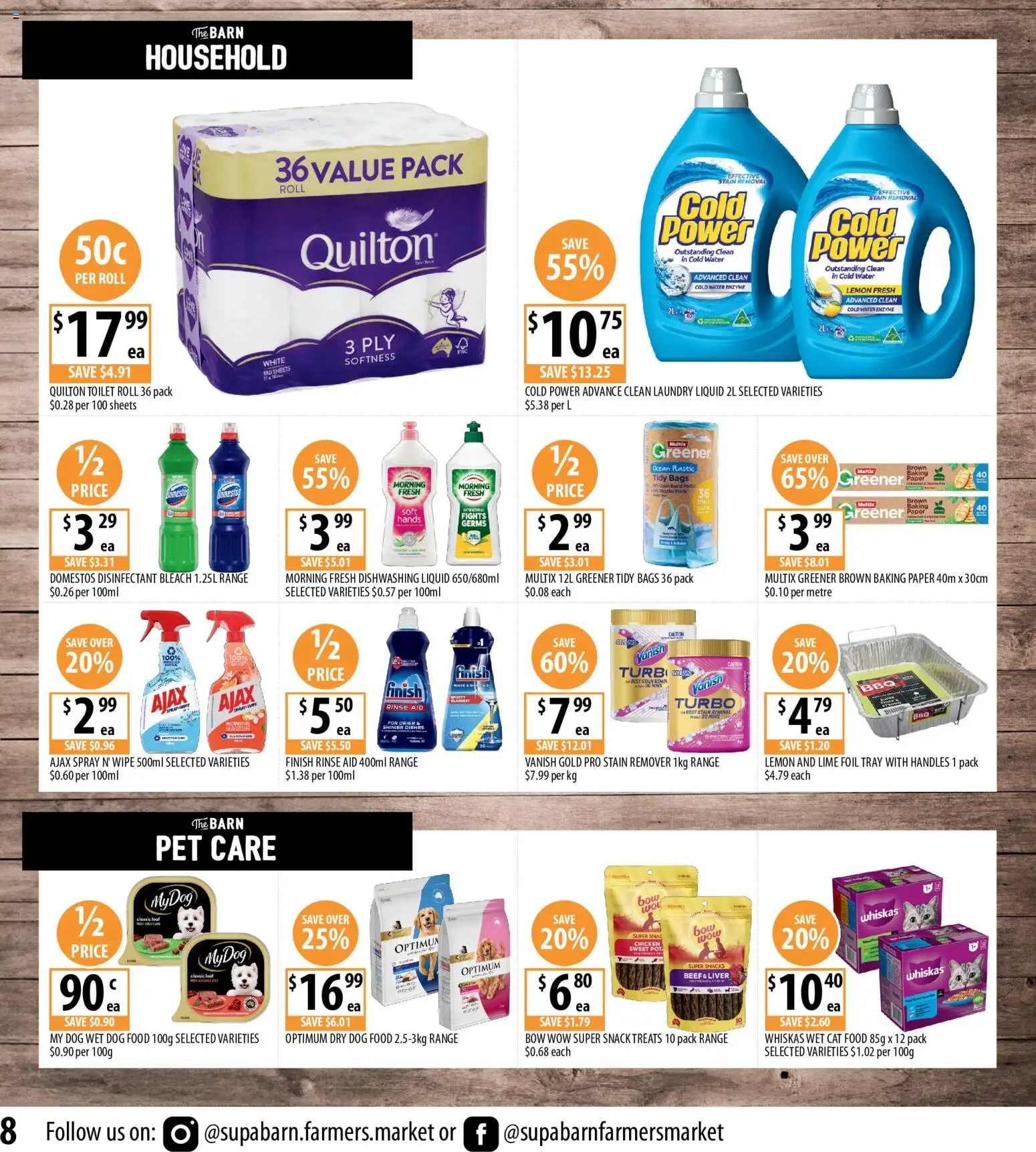 Supabarn catalogue - valid from 25.03.2026 | Page: 8 | Products: Beef, Dog food, Water, Lemon