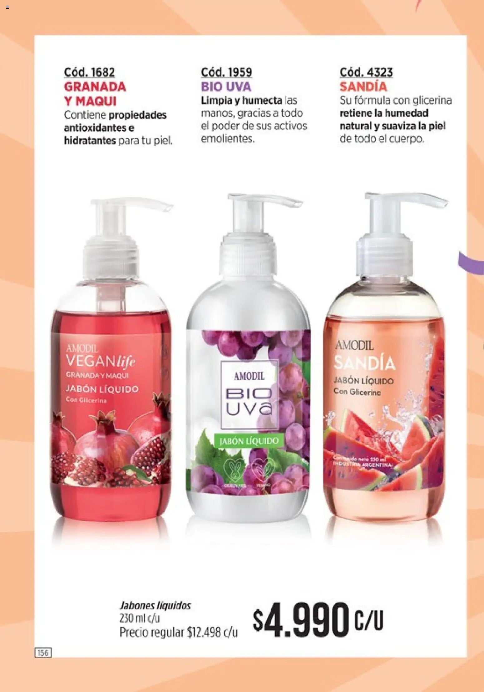 Catálogo Amodil Campaña 3 │ válido desde el 01.03.2026 | Página: 156 | Productos: Sandía, Jabón líquido, Jabón, Uva